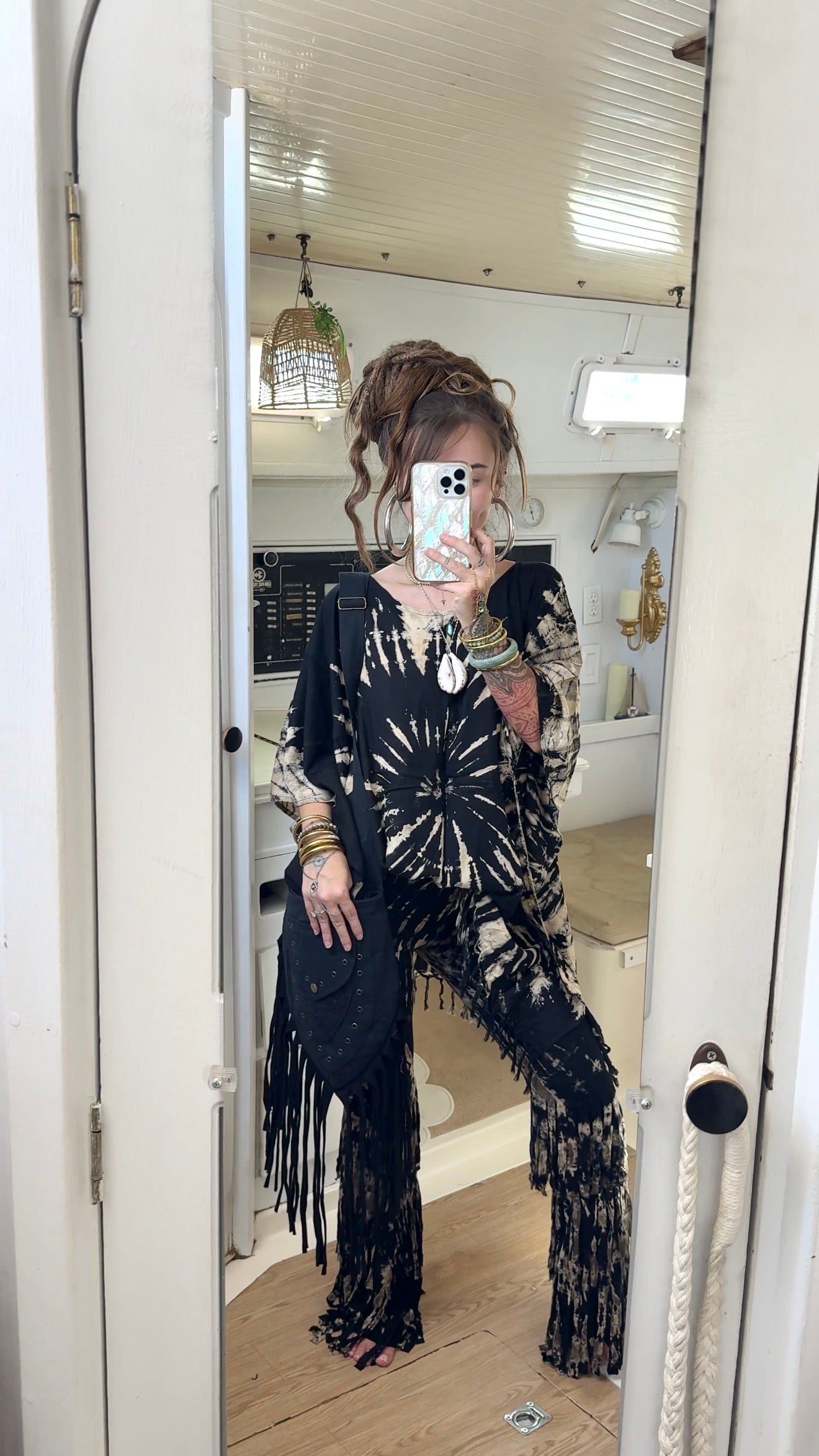 Boho Mama • Bell Bottom Fringe Pants