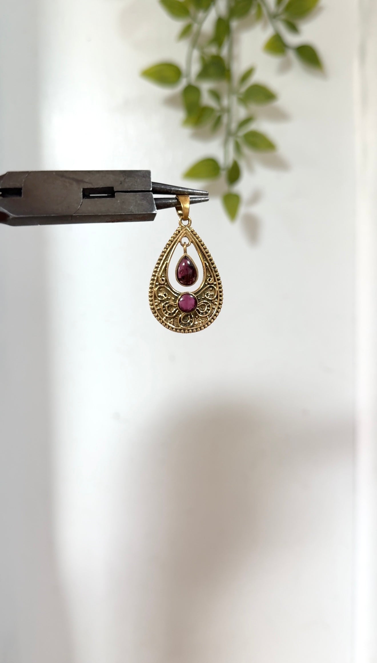 Tears • Brass Pendant