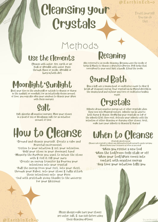 How to cleanse your crystals 