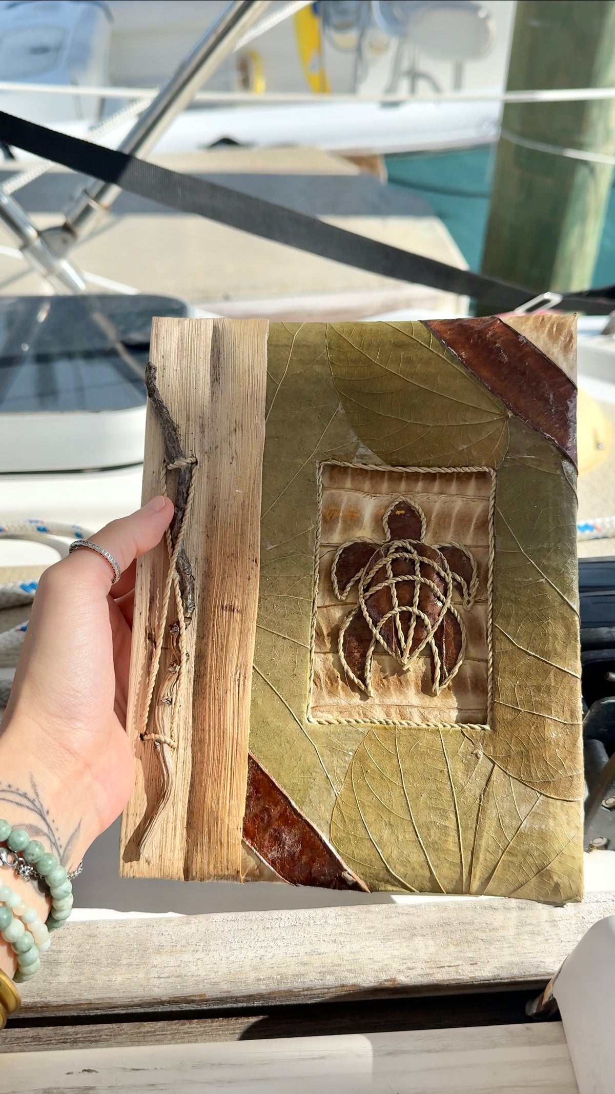 Turtle Journal • Banana Leaf Notebook