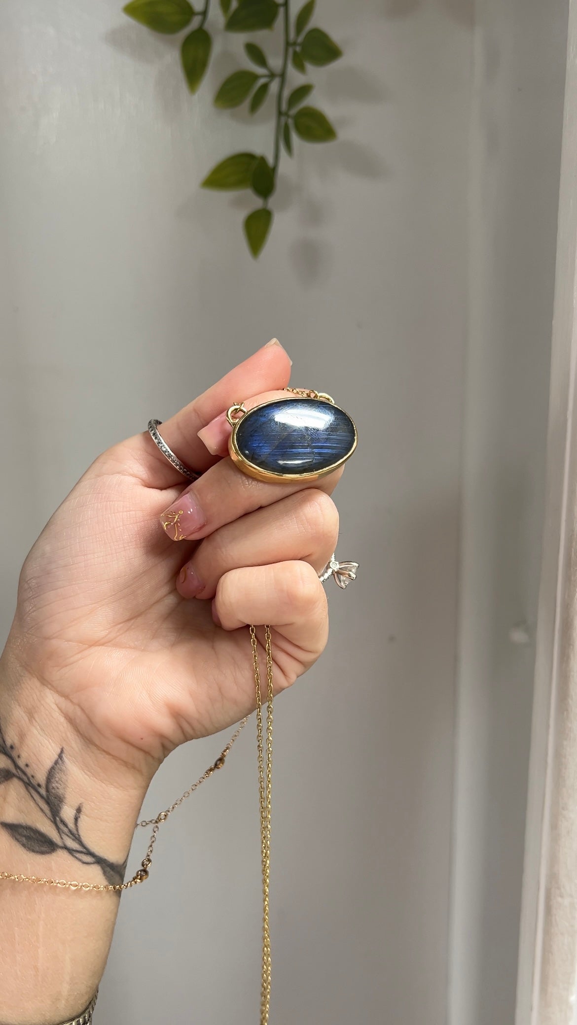 Portal • Labradorite Brass Necklace