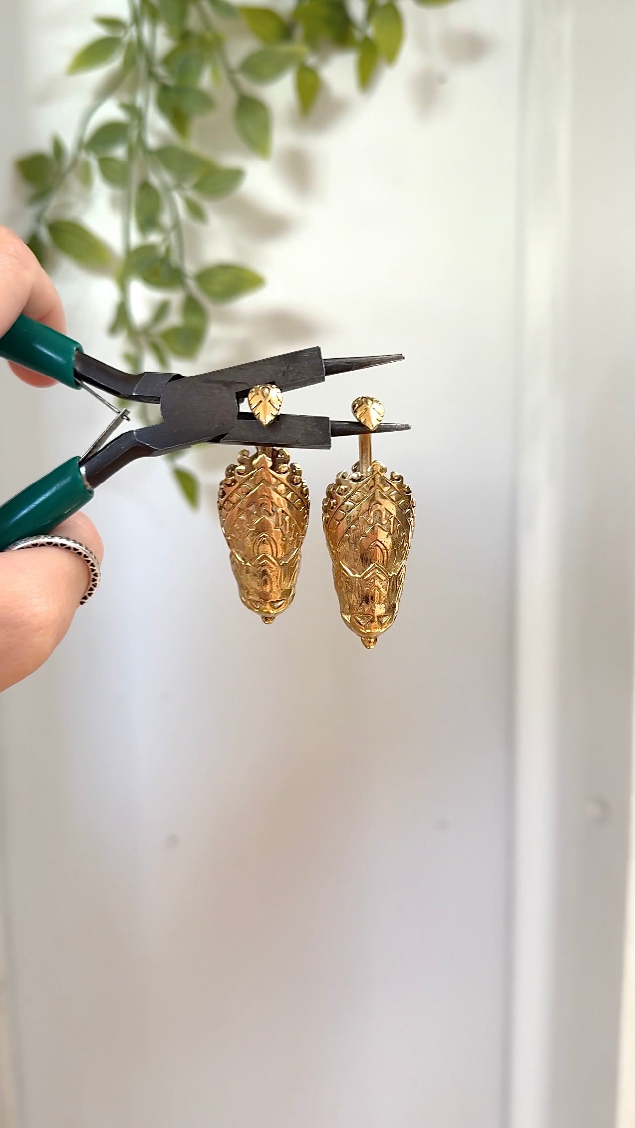 Temple • Ear Weights (gold+silv)