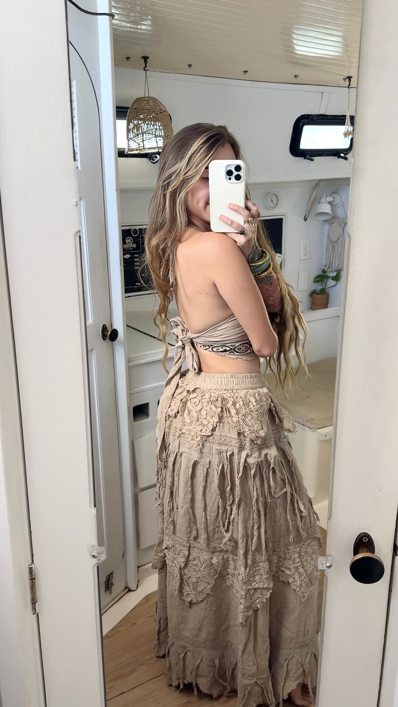 Captured Siren • Sacred Wear Fringe Skirt