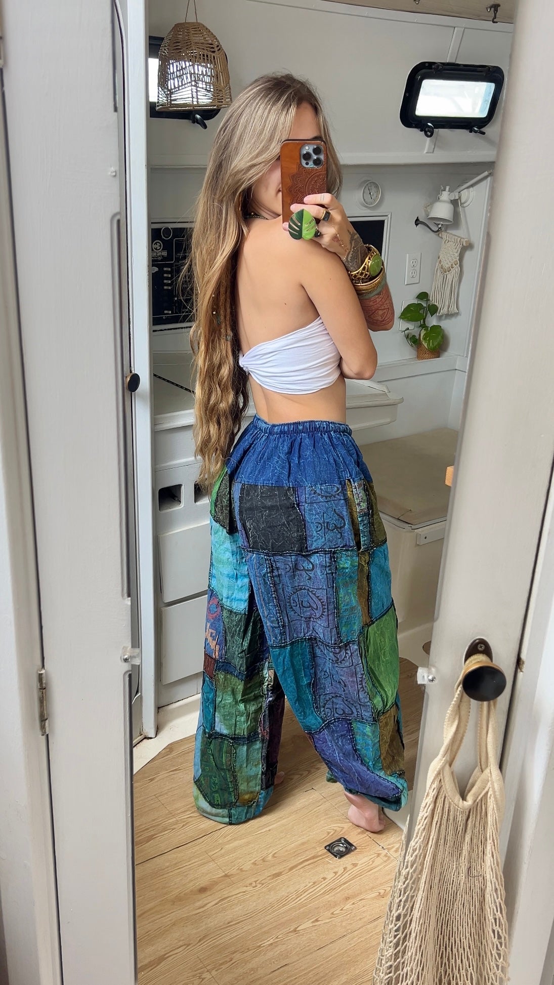 Ocean Water • Patchwork Joggers