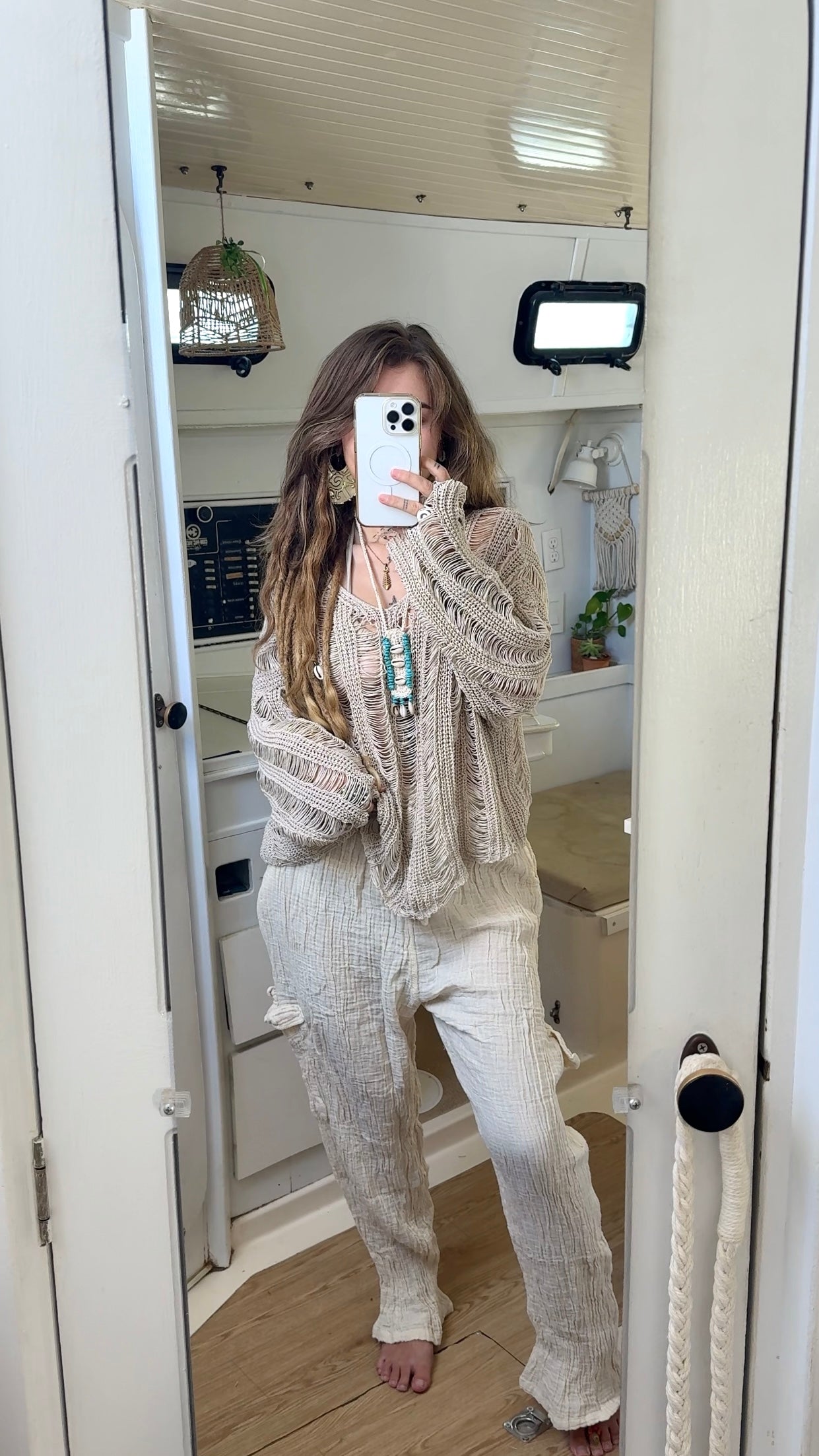 Turquoise Water • Macrame Necklace