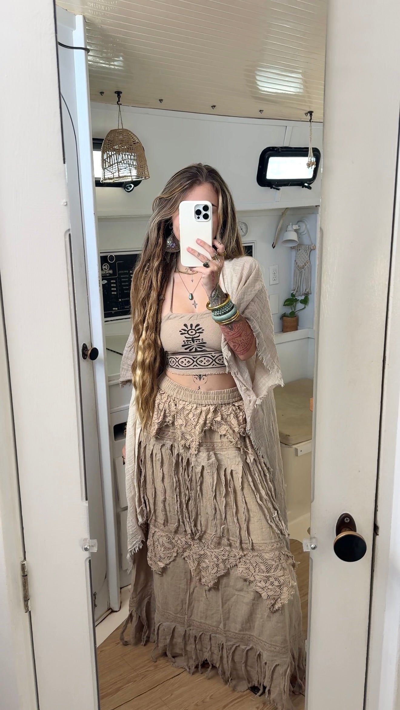 Captured Siren • Sacred Wear Fringe Skirt