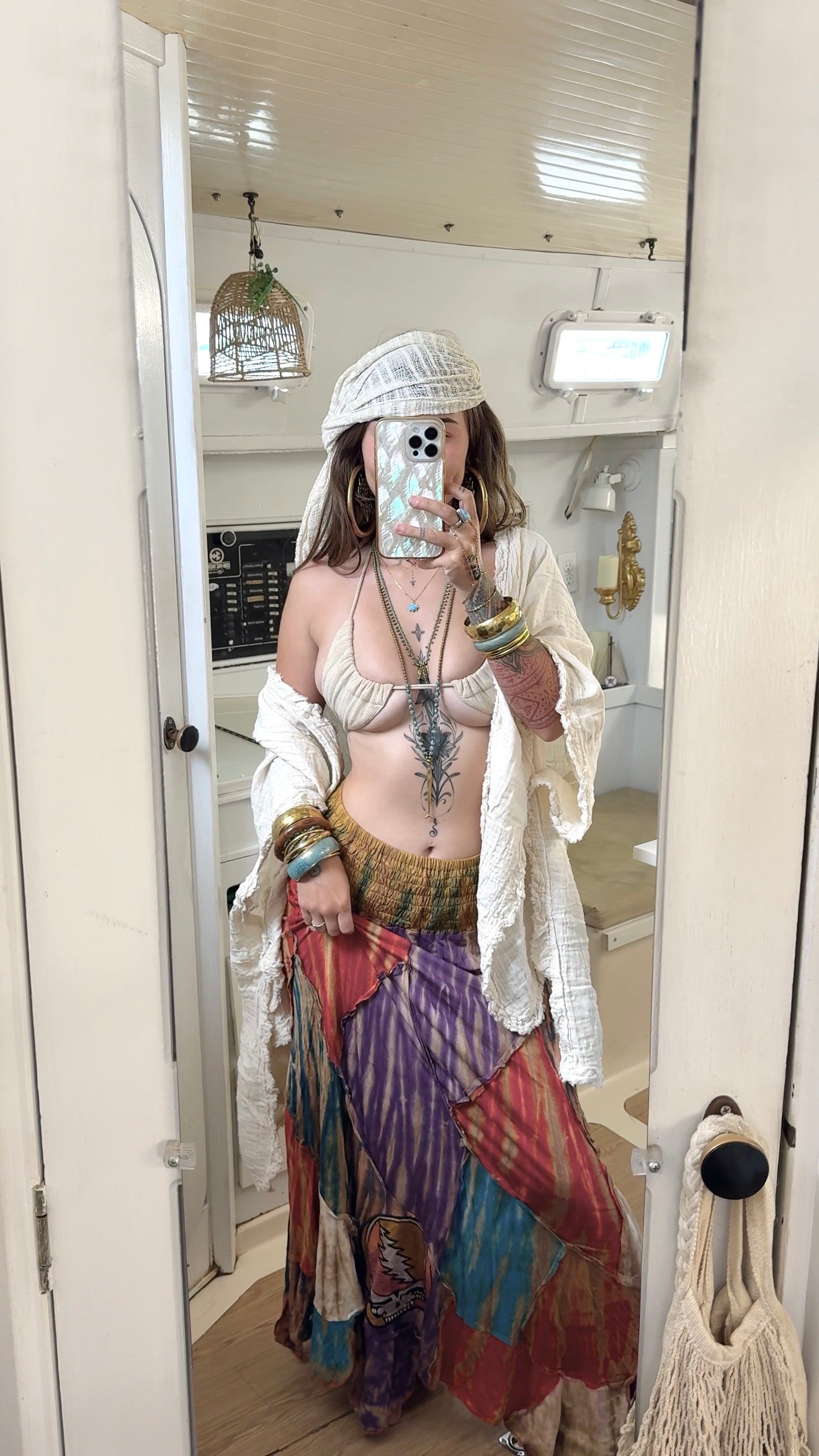 Grateful Dead • Tiedye Skirt Colorful