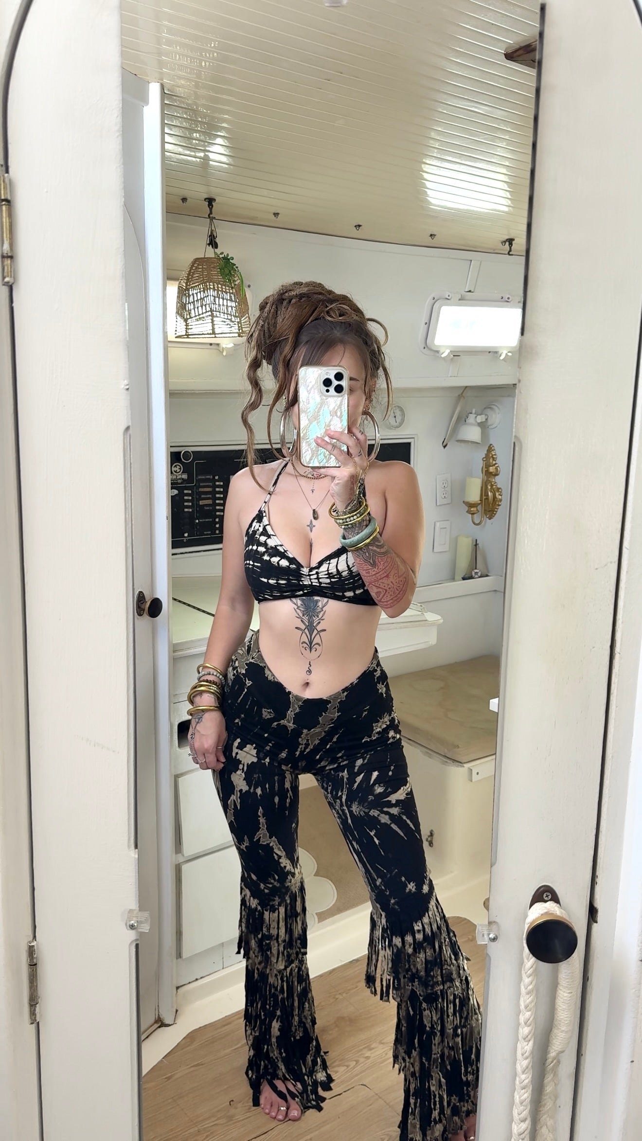 Boho Mama • Bell Bottom Fringe Pants