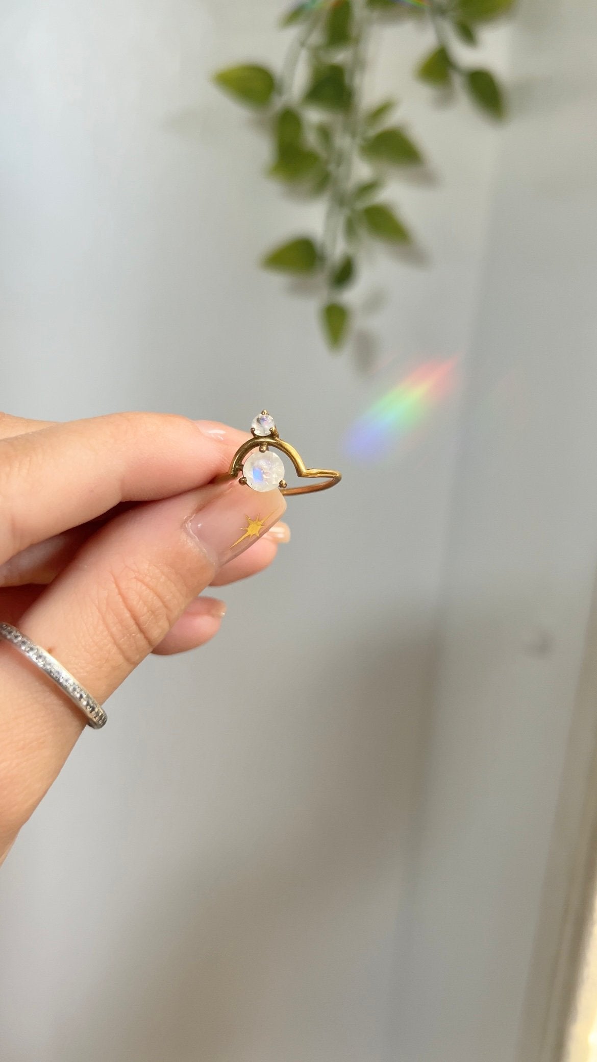 Crown Jewel • Moonstone Ring