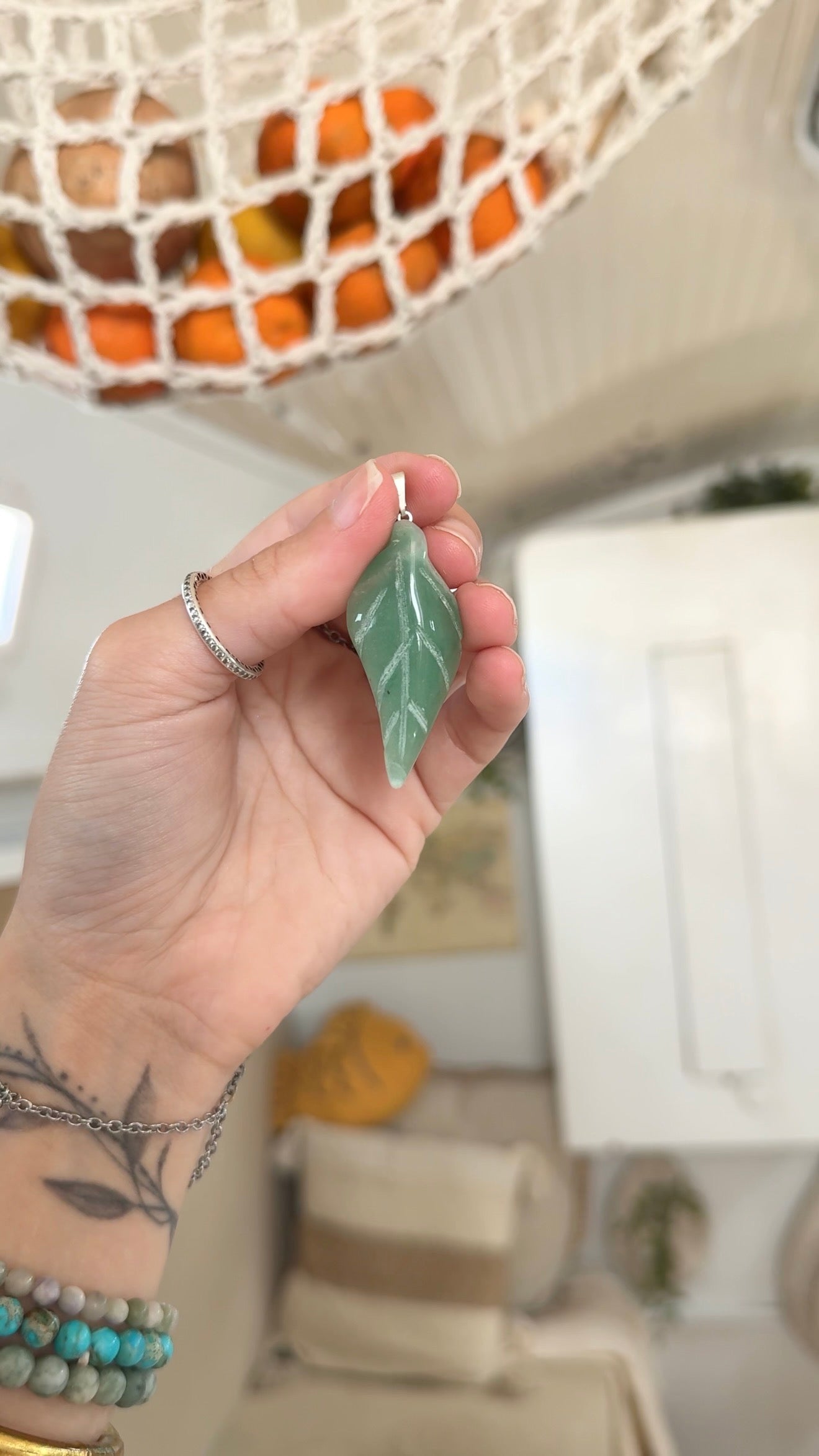 Pothos • Aventurine Pendant