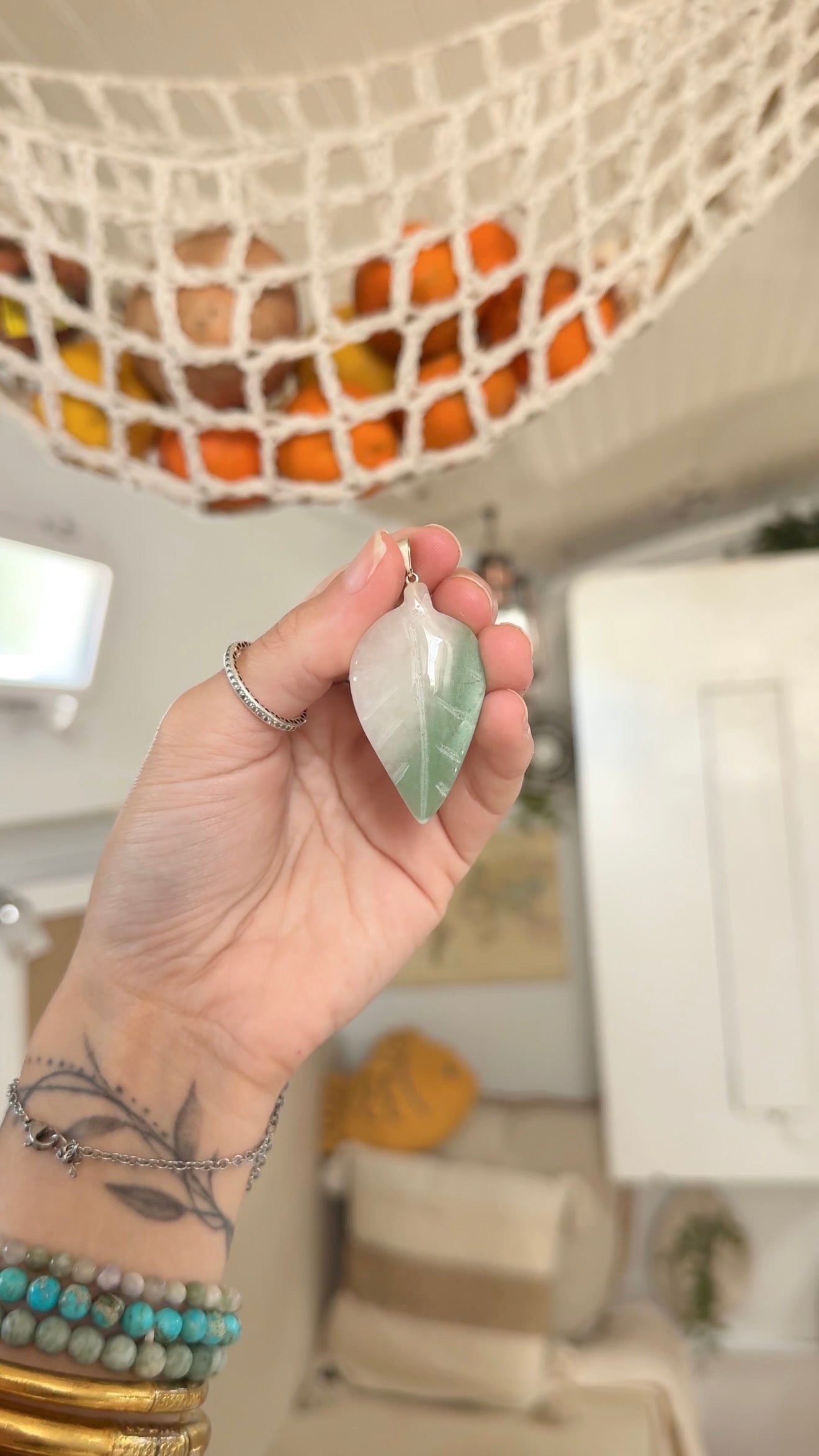 Pothos • Aventurine Pendant