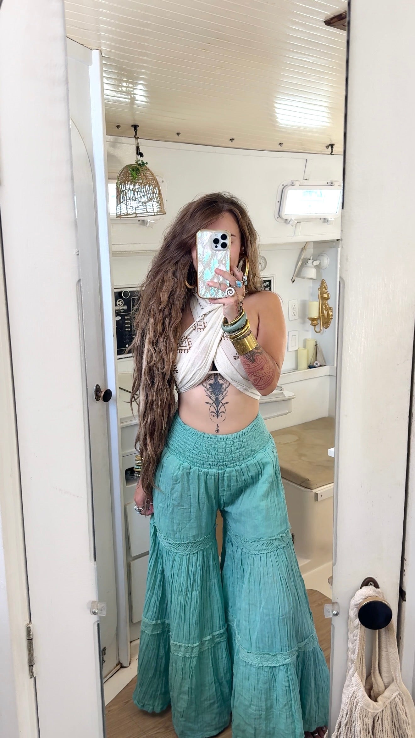 Bait House • Sacred Wear Wrap Top Cream