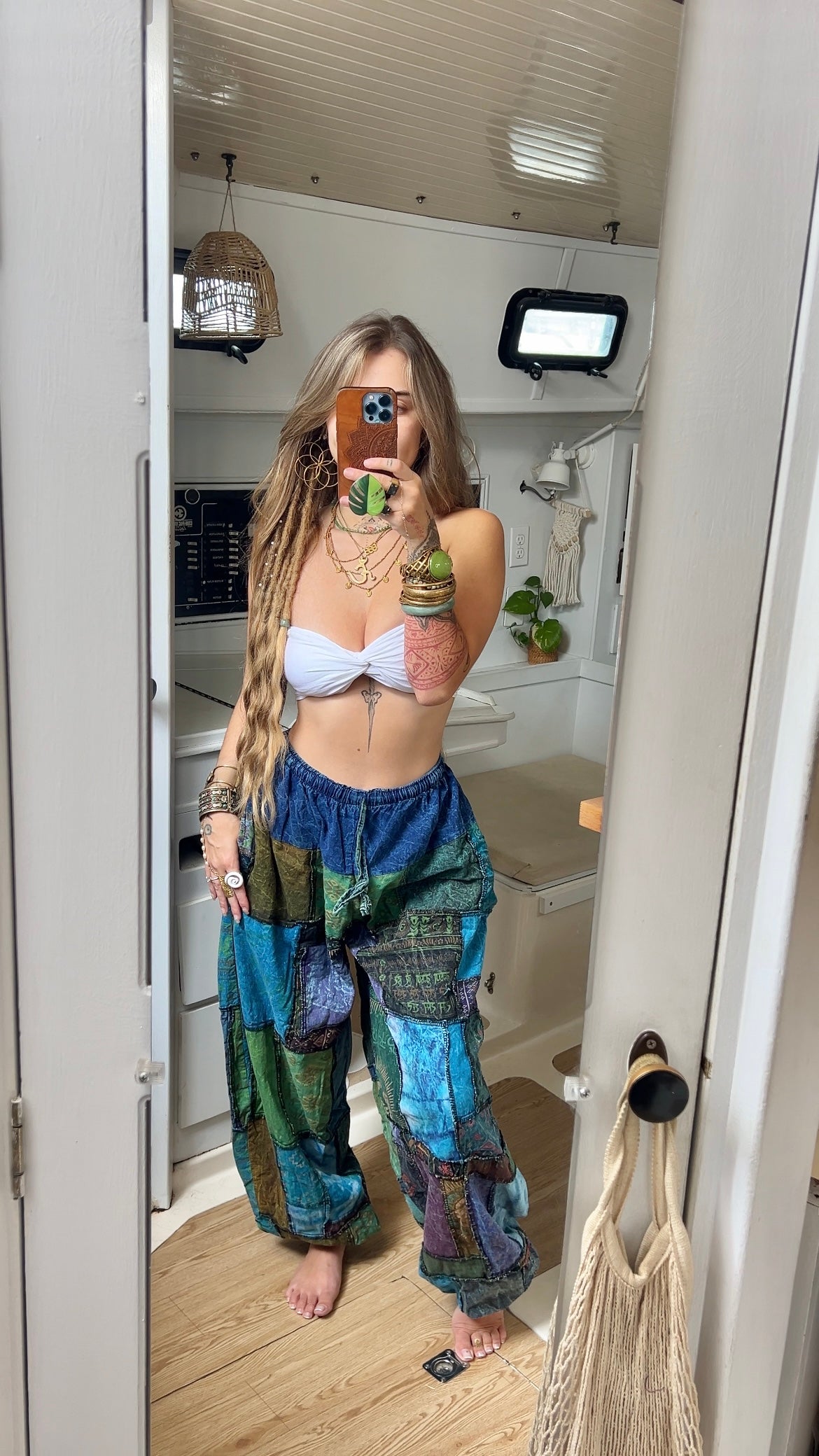 Ocean Water • Patchwork Joggers