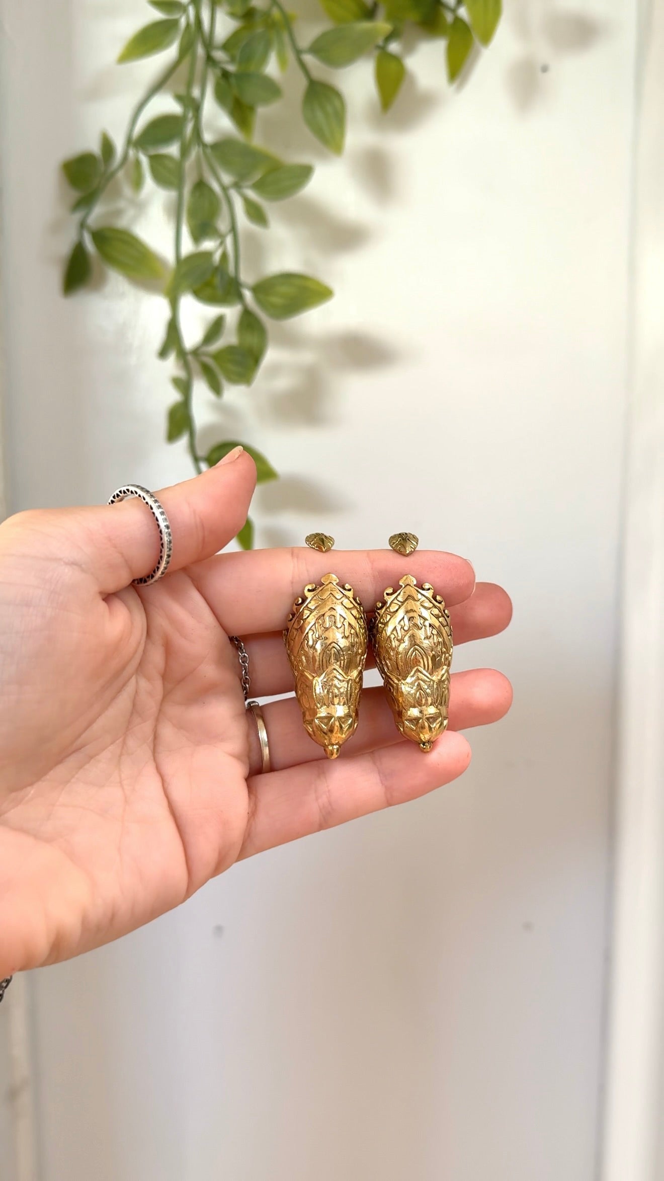 Temple • Ear Weights (gold+silv)