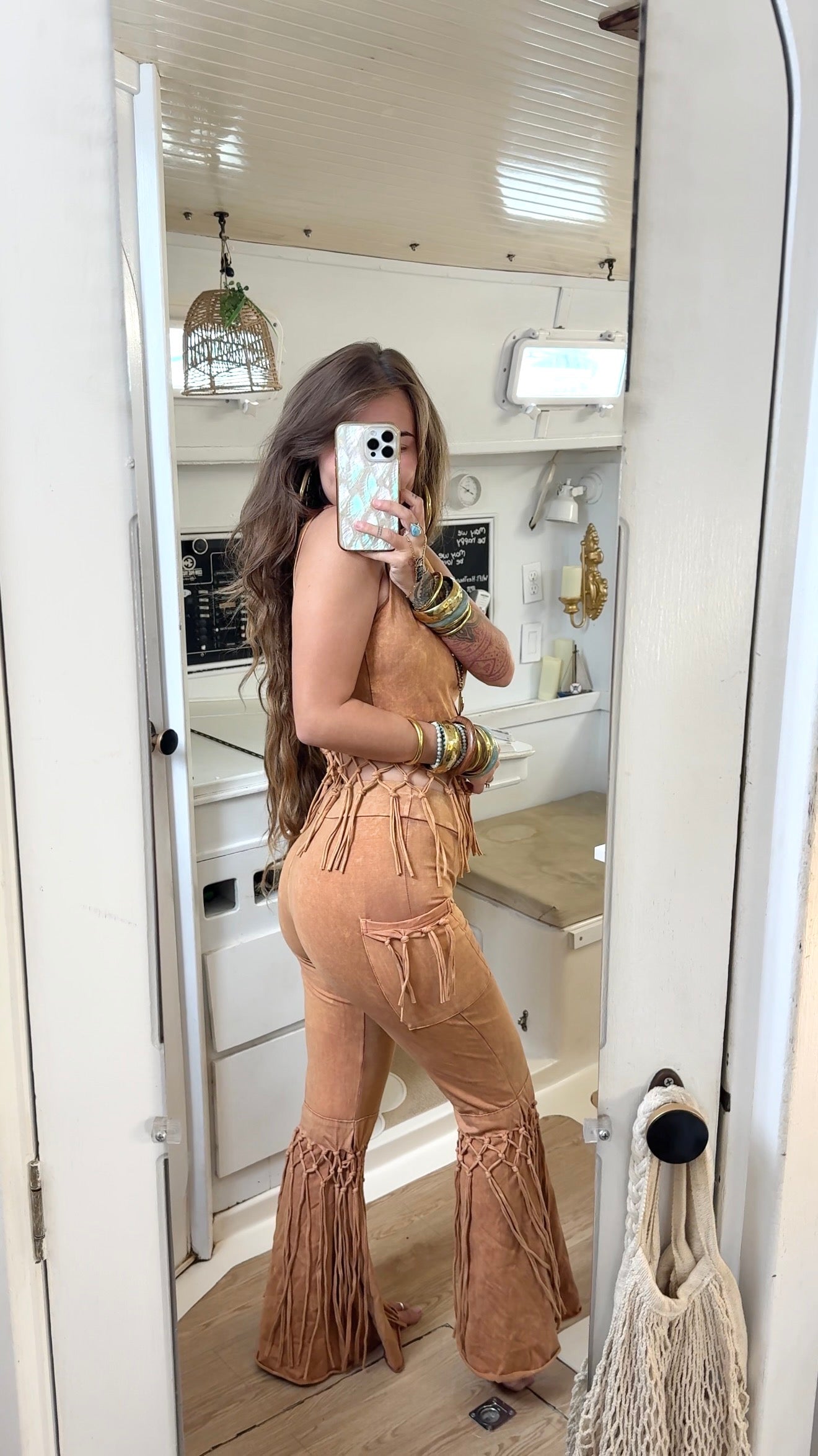 Tea Stain • Fringe Top