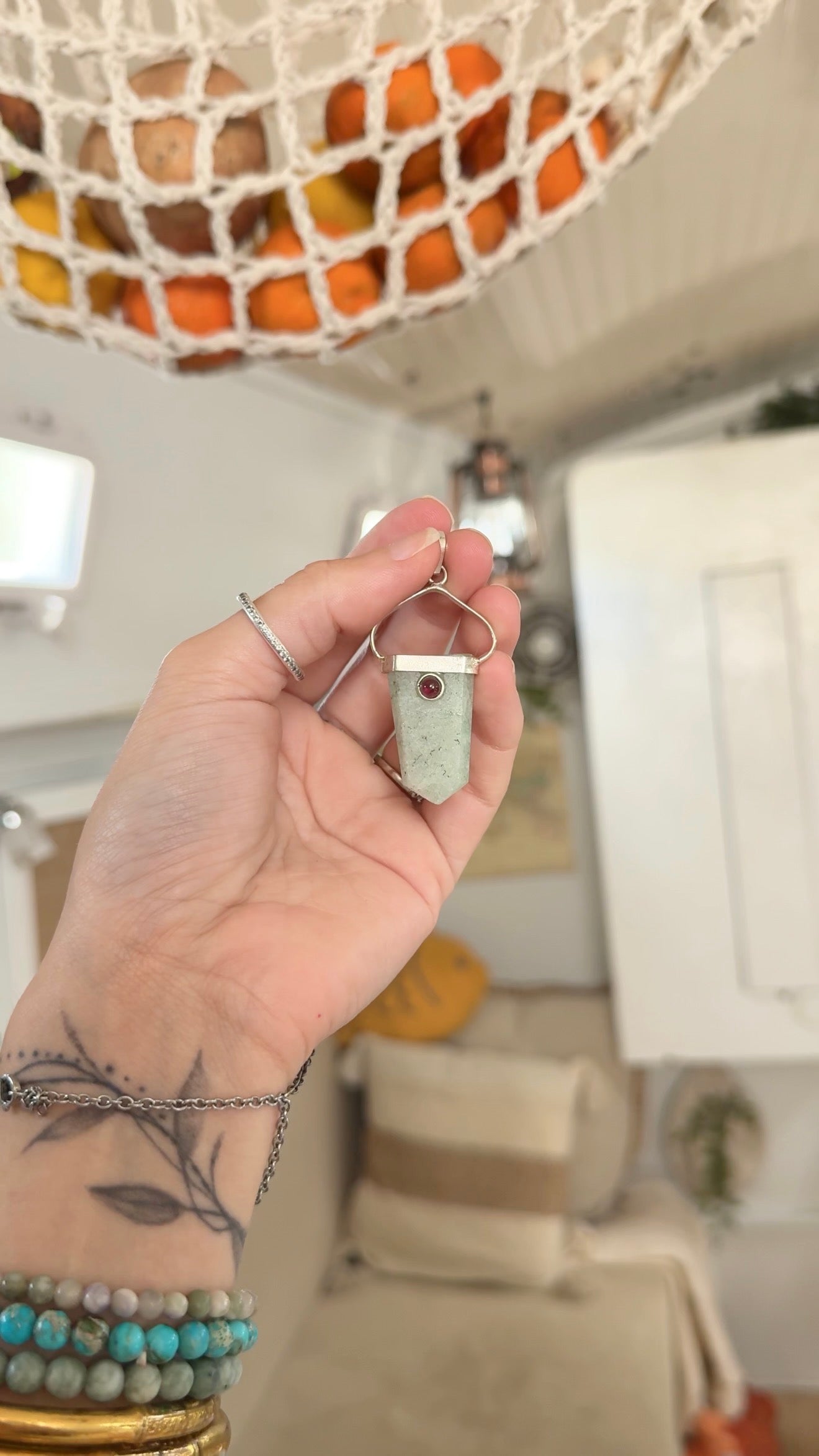 Sea Spell • Aventurine Pendant