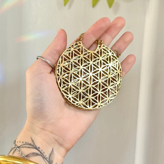 Flower of Life • Hoops (gold+silv)