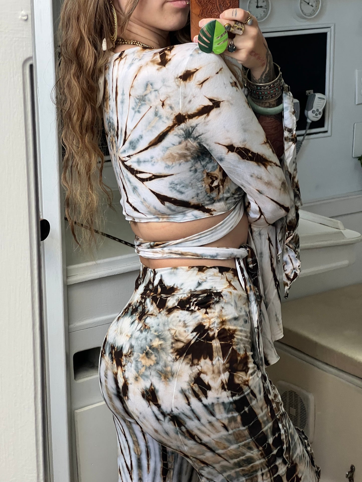 Marina • Tiedye Bell sleeve Wrap Top