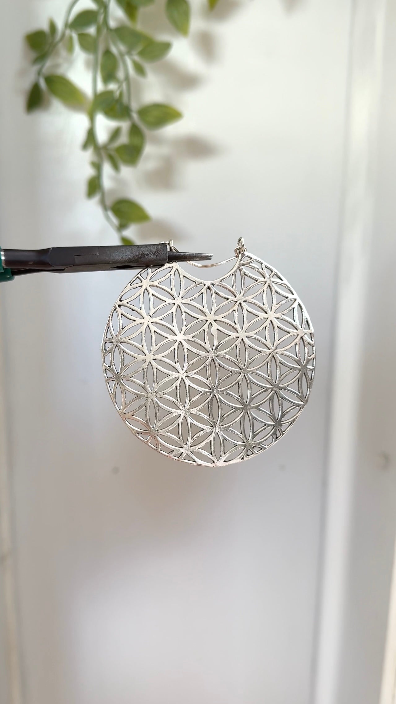 Flower of Life • Hoops (gold+silv)