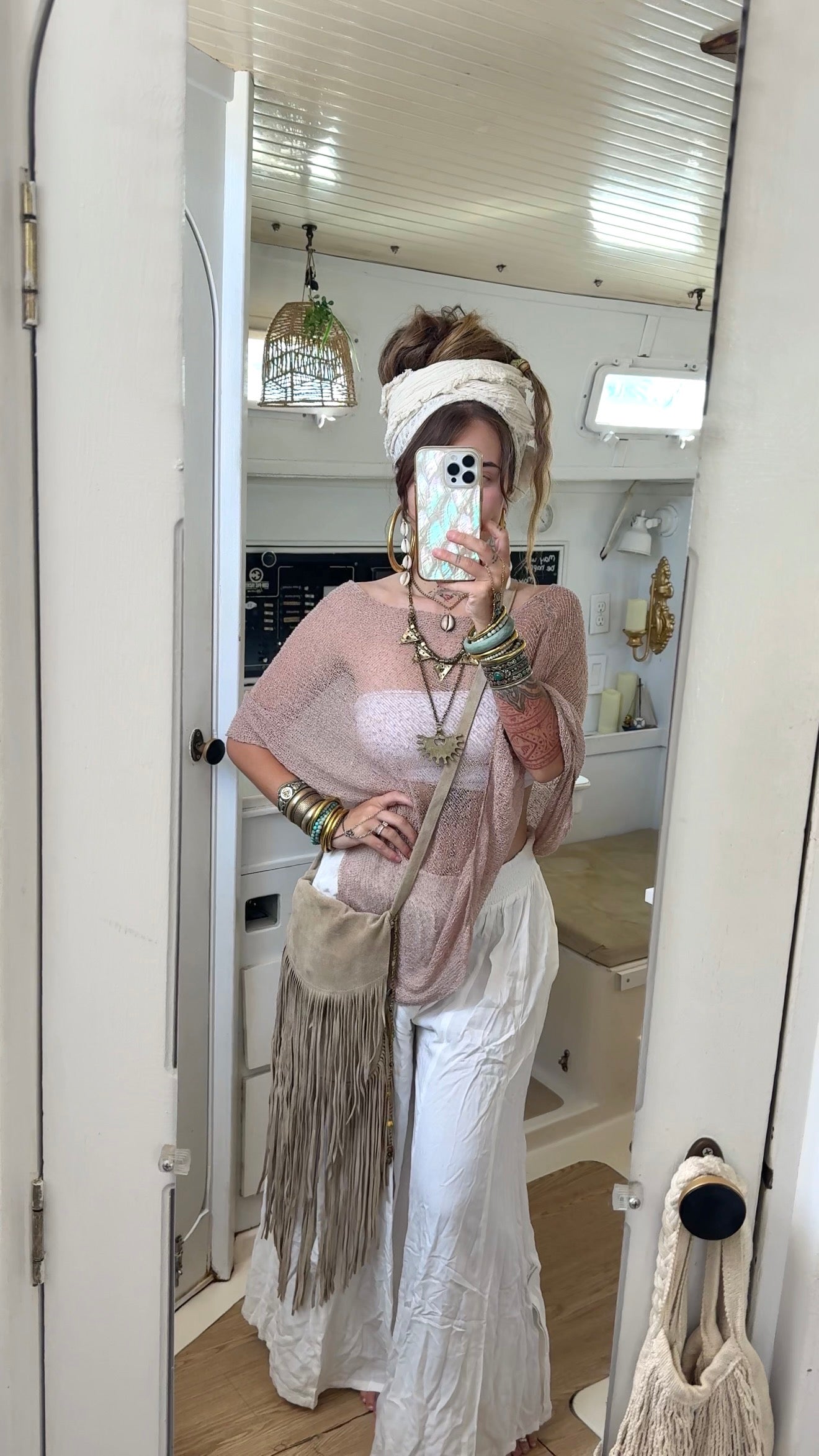 Oyster Pearl • Flowy Pants