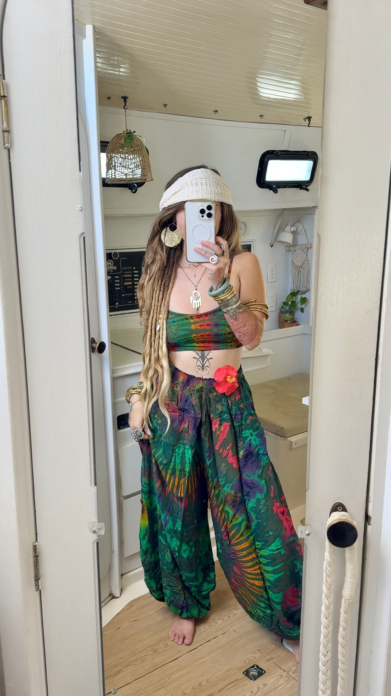 Lime in the Coconut• Tie dye pants