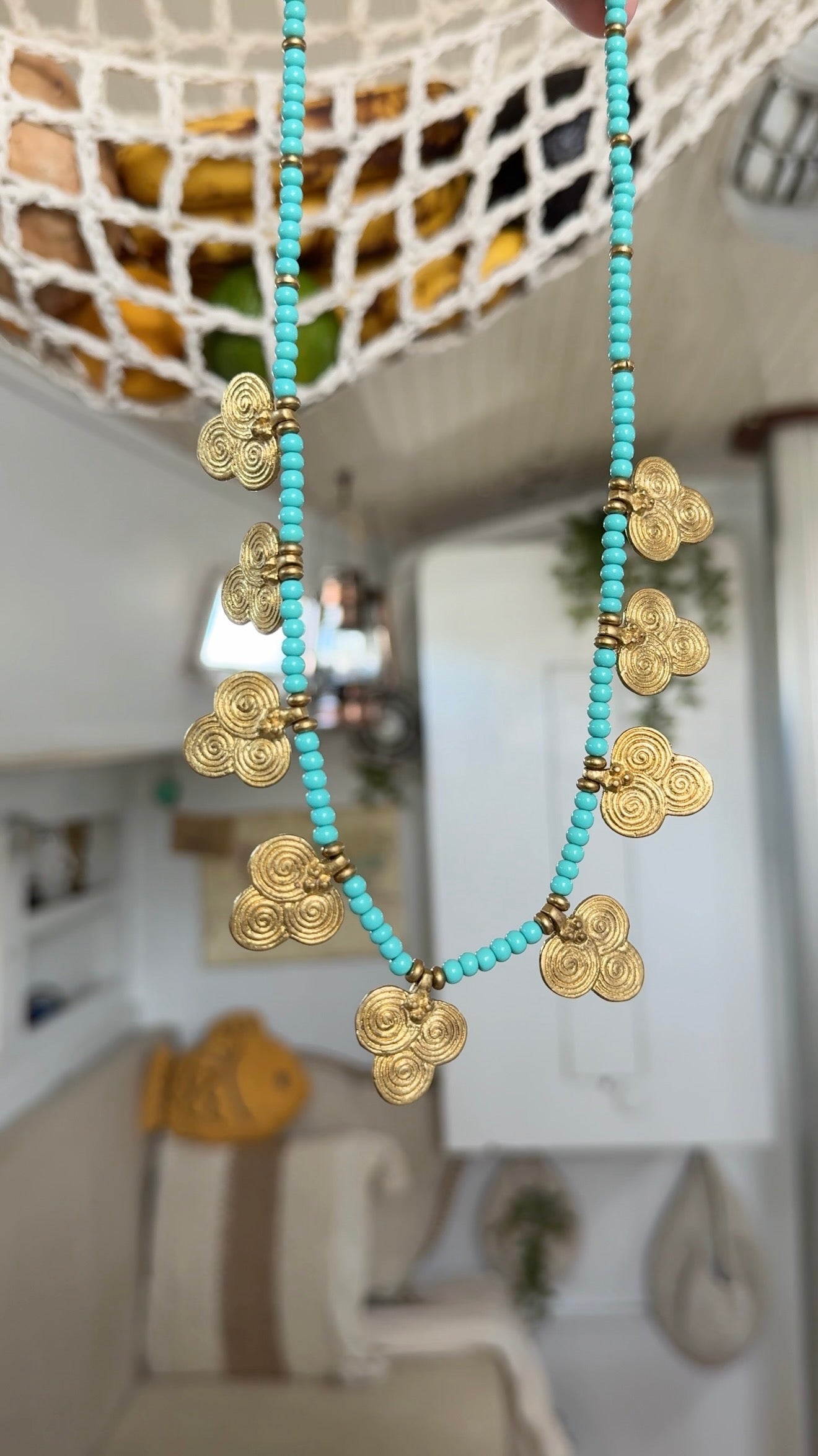 Infinite Seas • Brass Necklace
