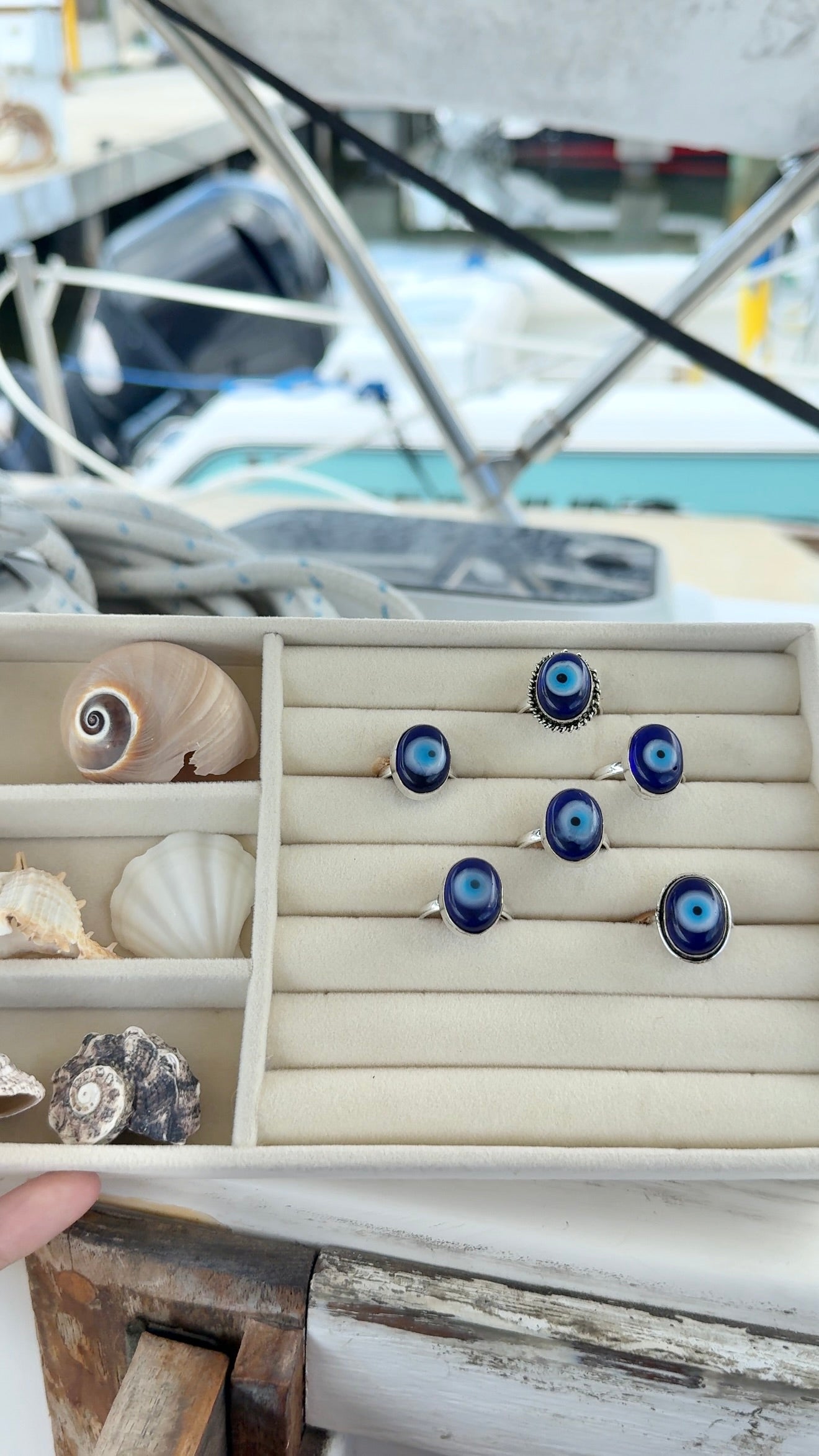 Unseen Guidance • Evil eye rings