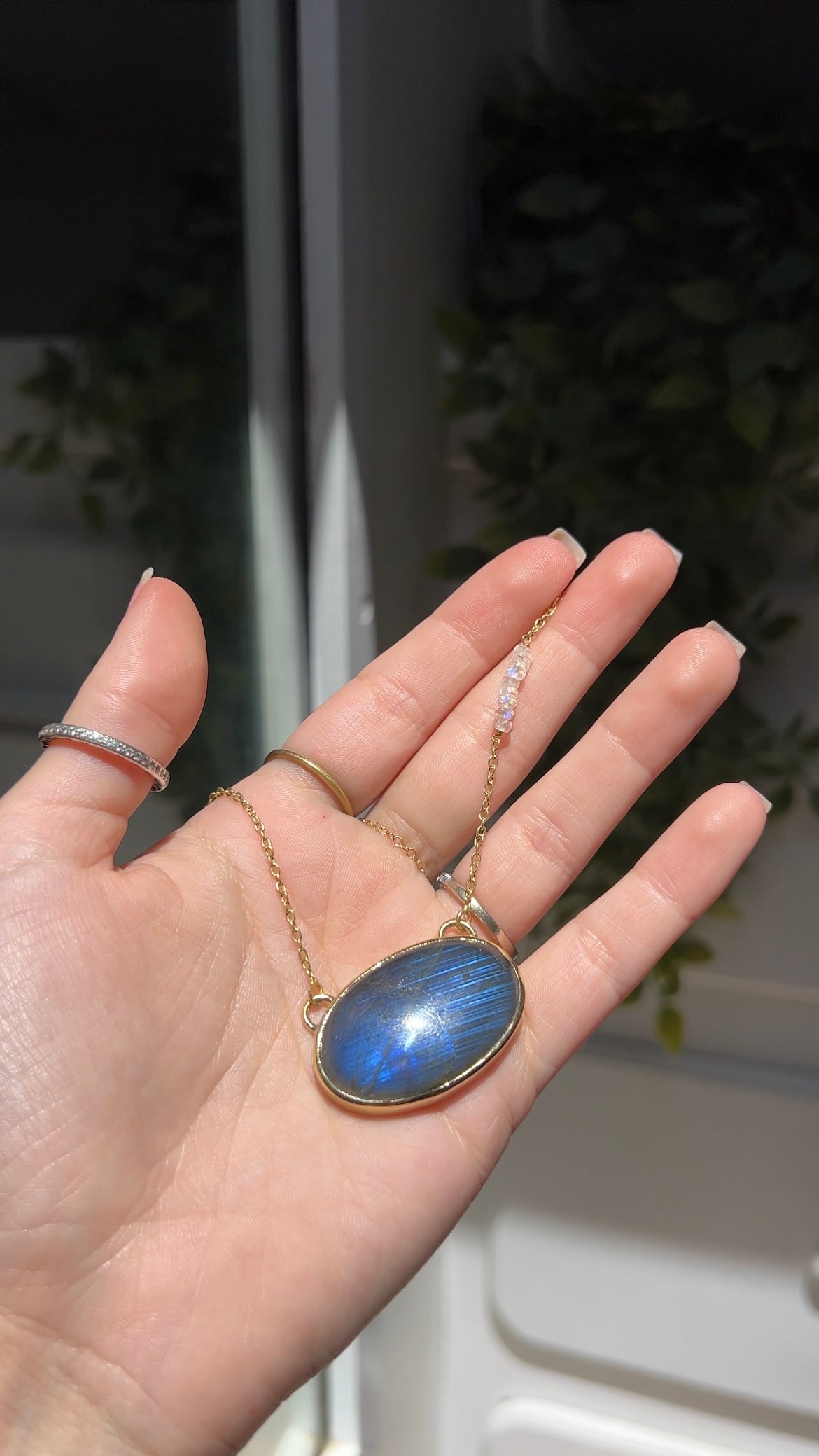 Portal • Labradorite Brass Necklace