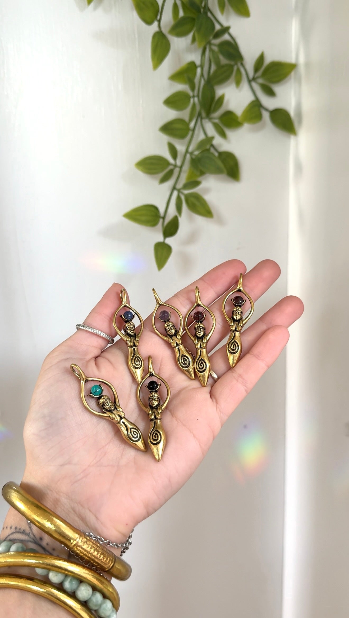 Cosmic Womb • Intuitively Chosen Brass Pendant