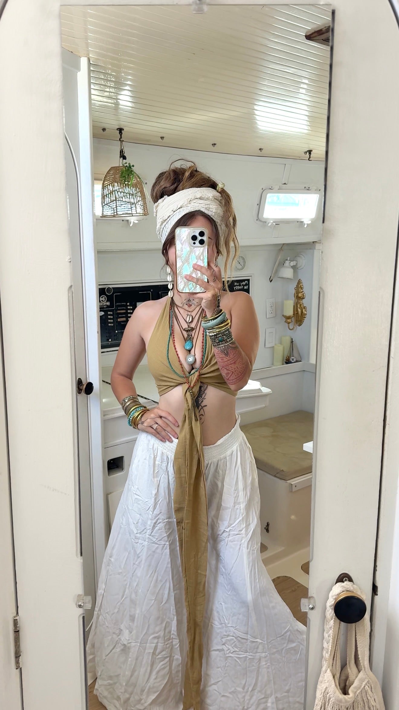 Oyster Pearl • Flowy Pants