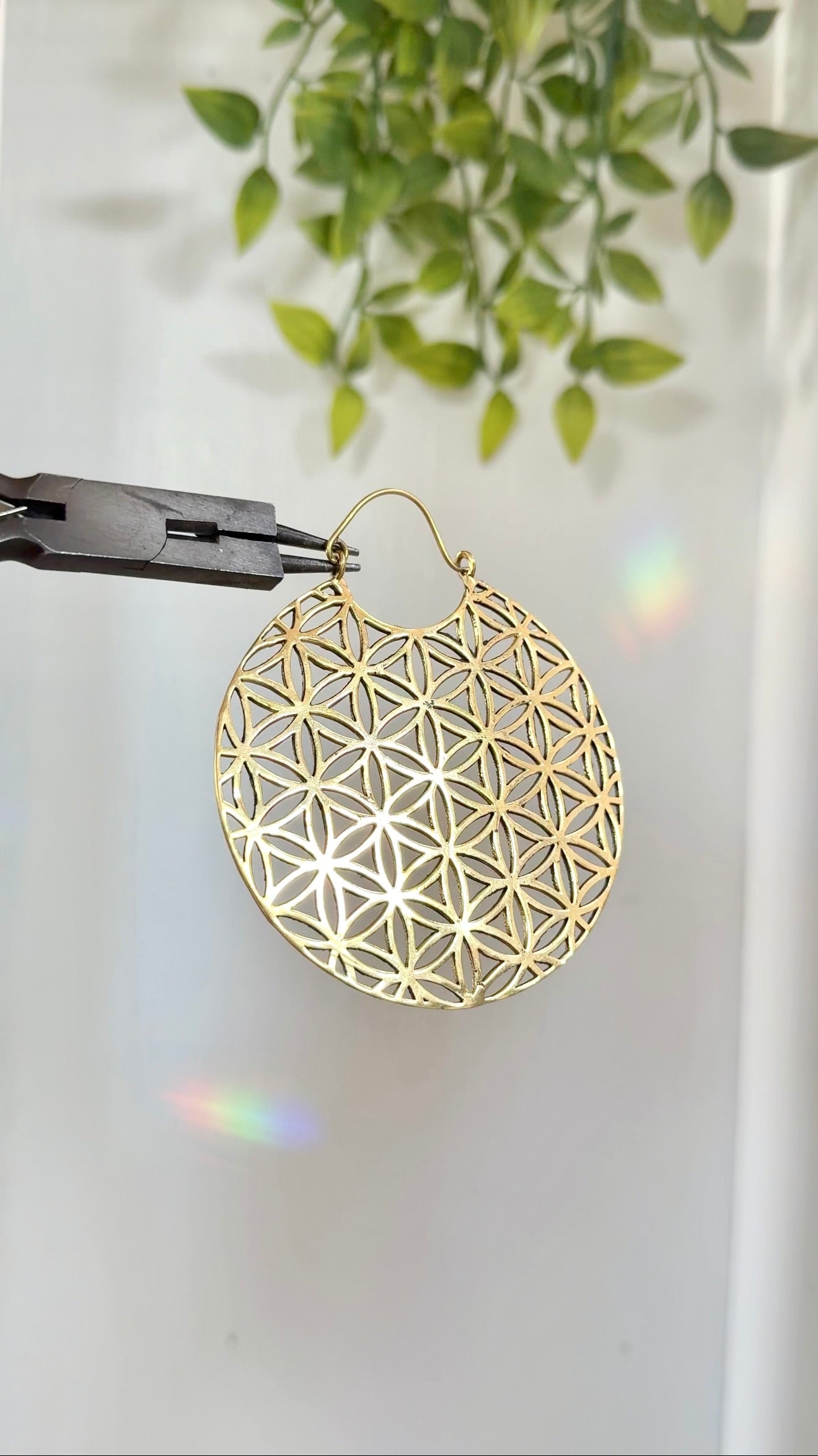 Flower of Life • Hoops (gold+silv)