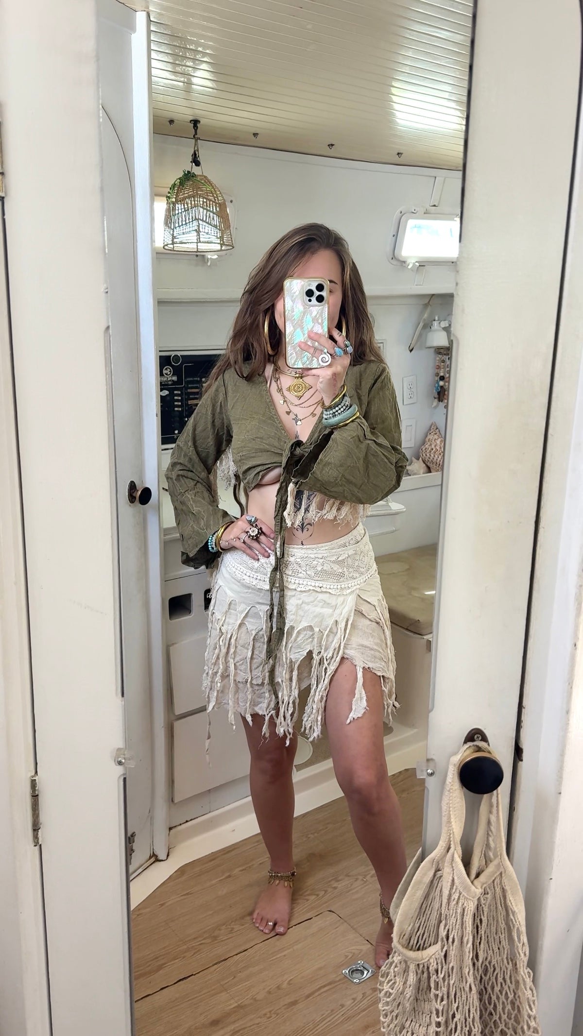 Ghost Ship • Sacred Wear Wrap Skirt