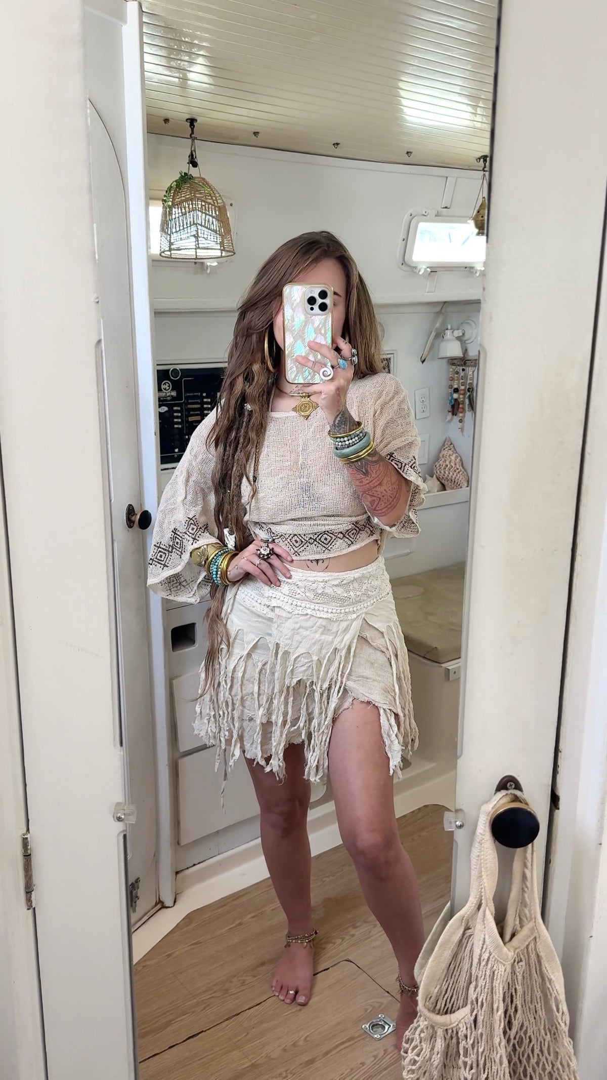 Ghost Ship • Sacred Wear Wrap Skirt