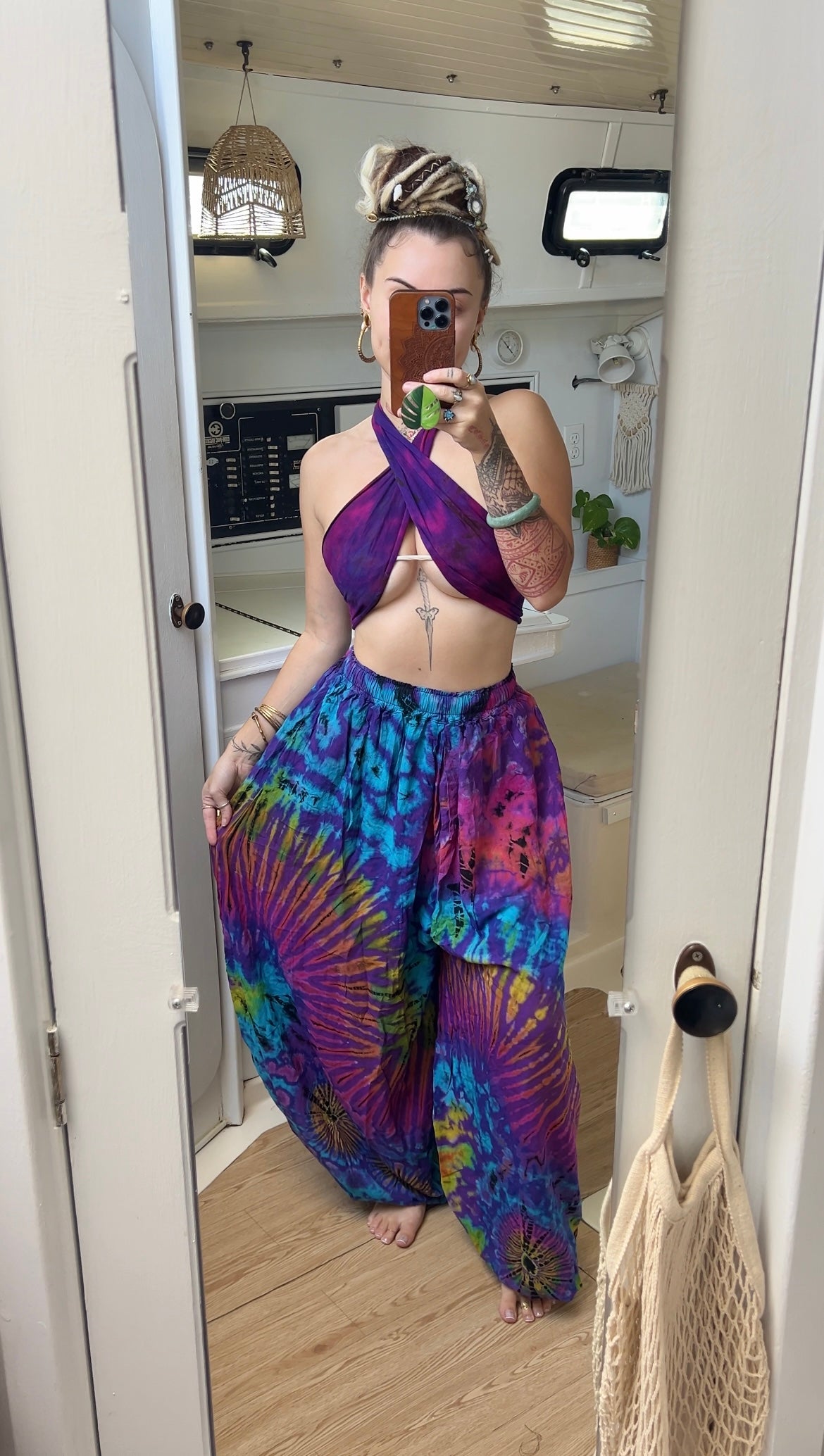 Purple Nova • Tie dye pants