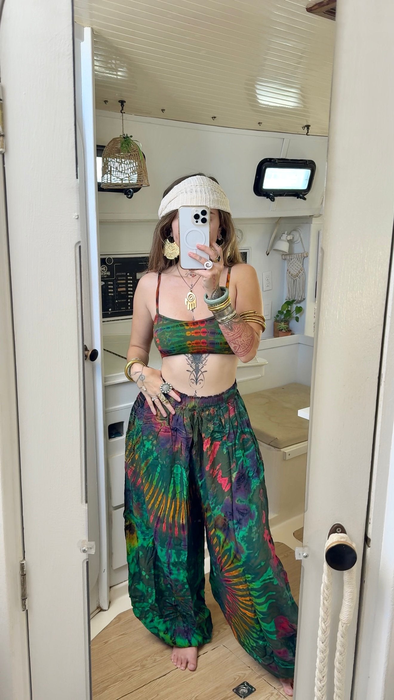 Lime in the Coconut• Tie dye pants