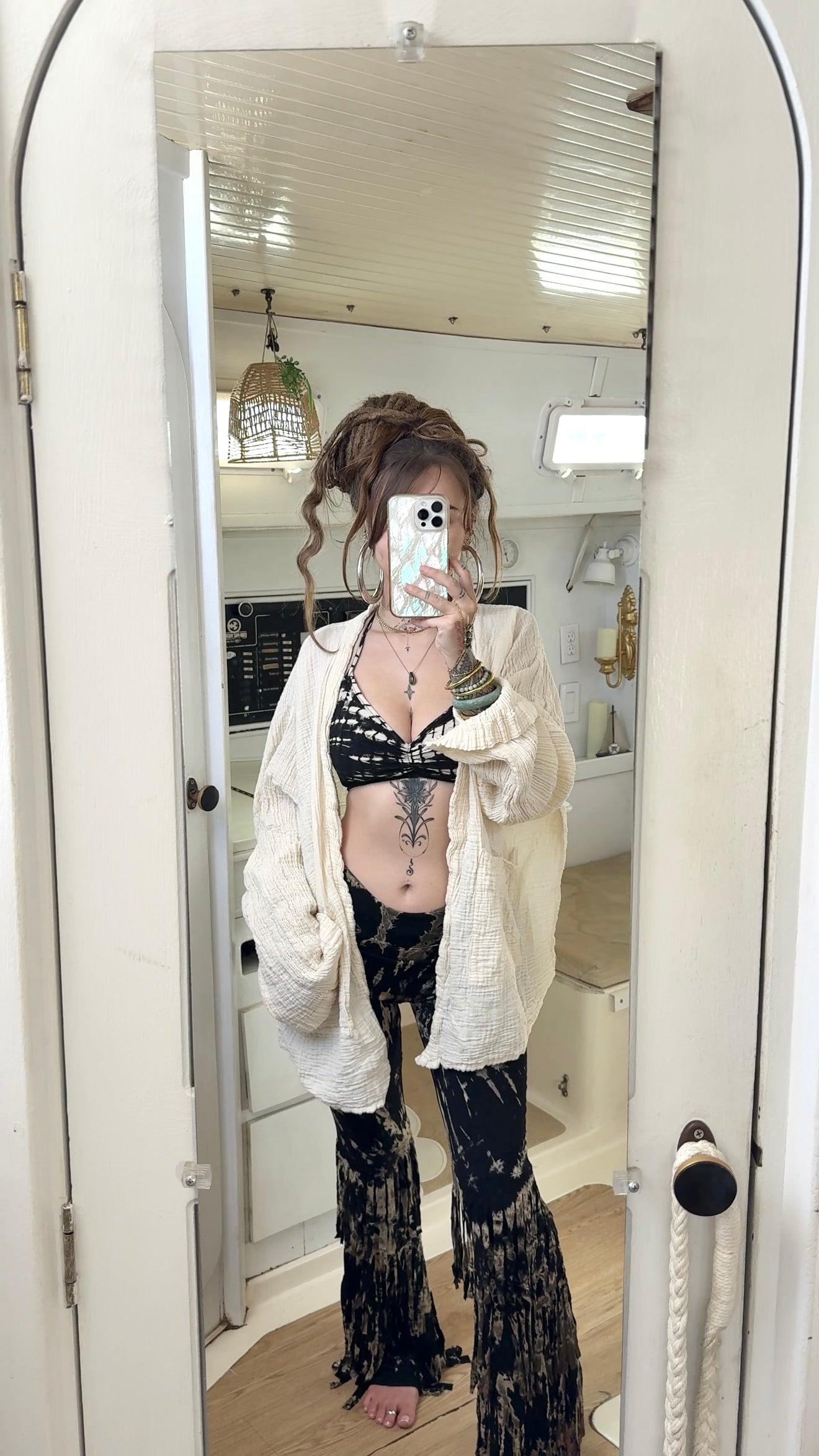 Boho Mama • Bell Bottom Fringe Pants