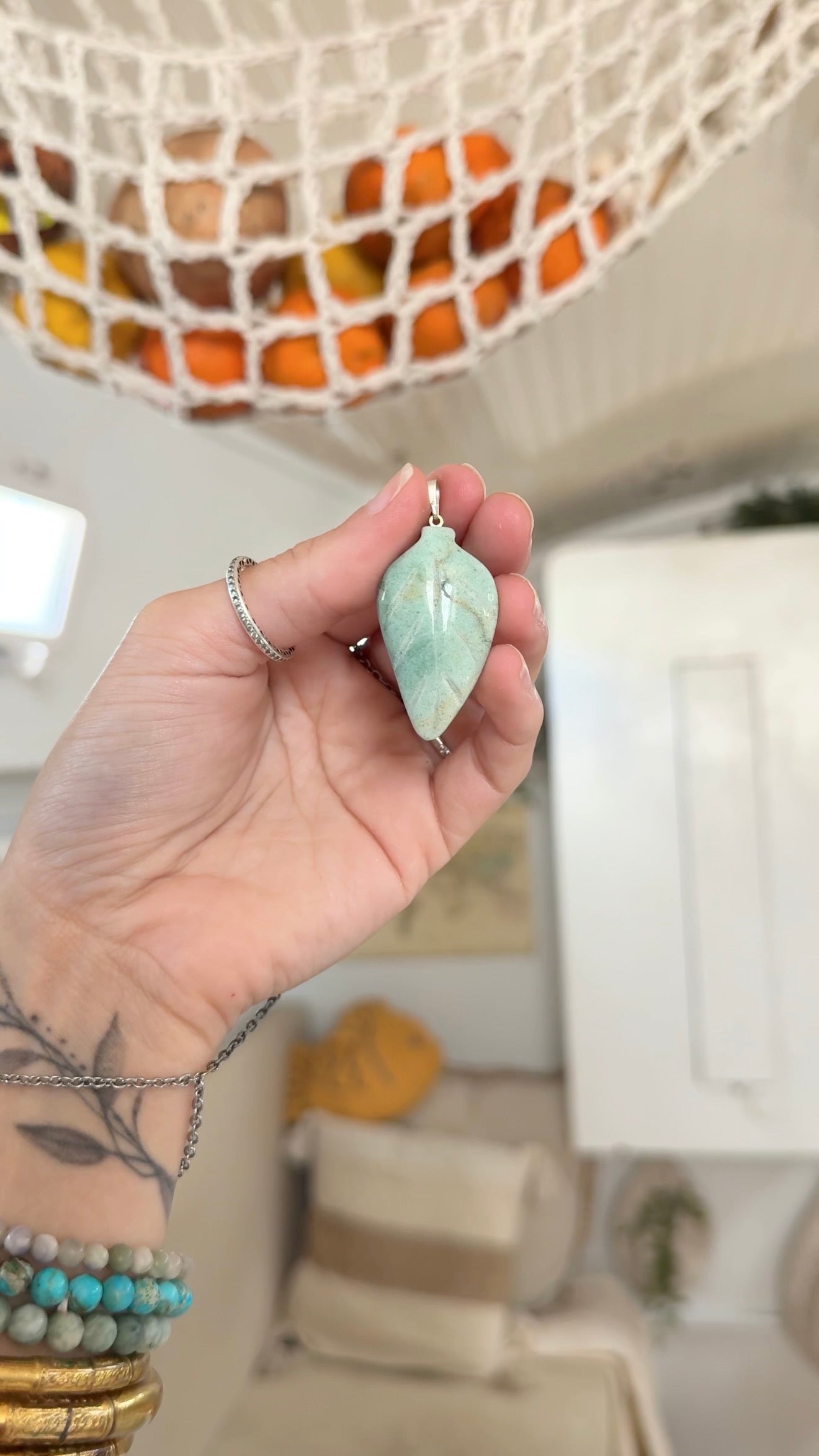 Pothos • Aventurine Pendant