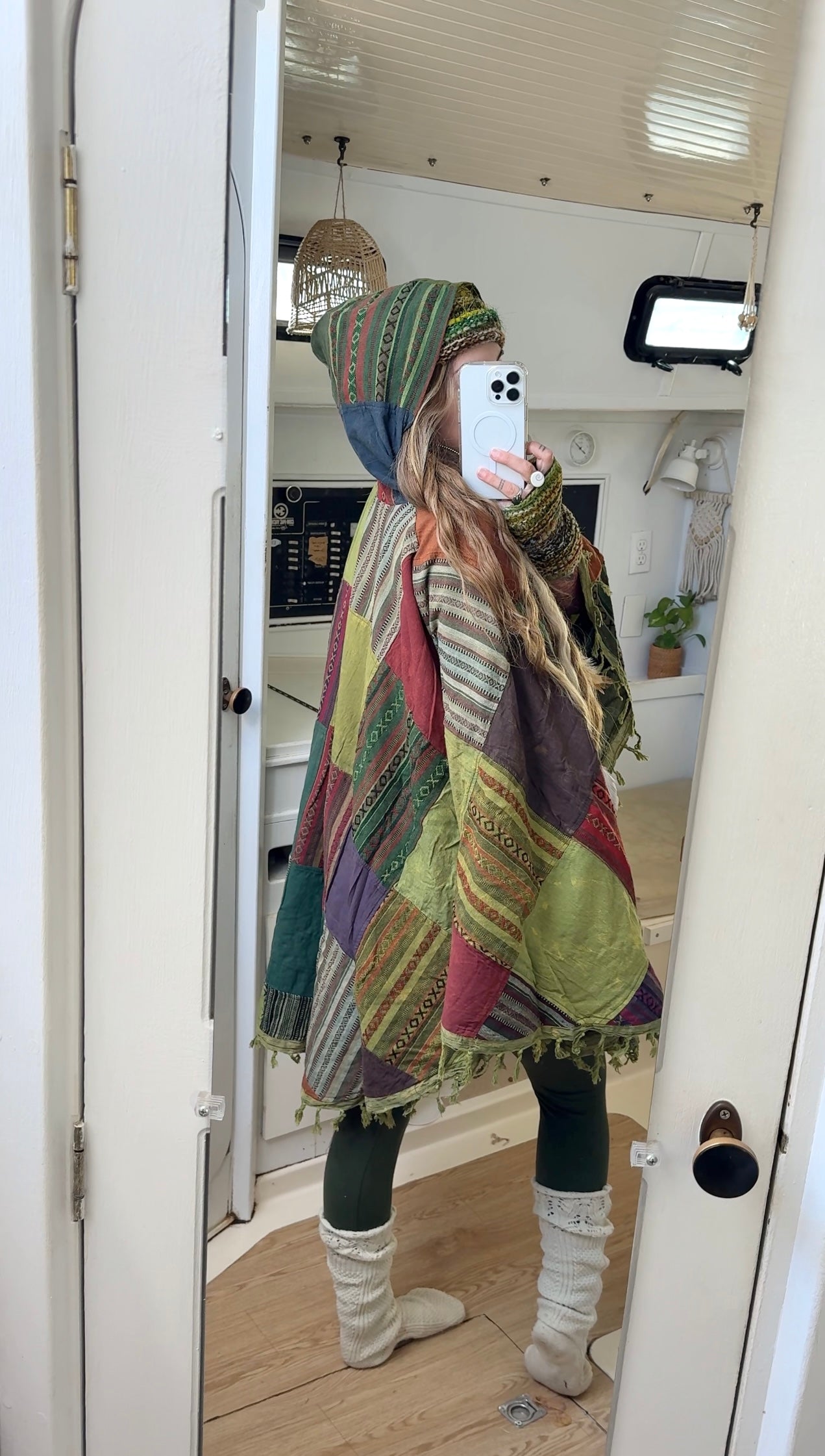 Olive Branch • Patchwork Poncho