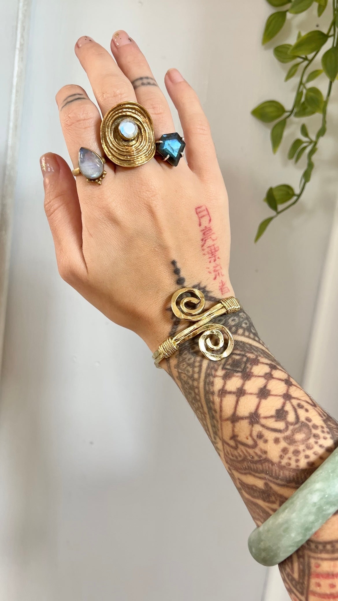 In the Balance • Gold Spiral Cuff