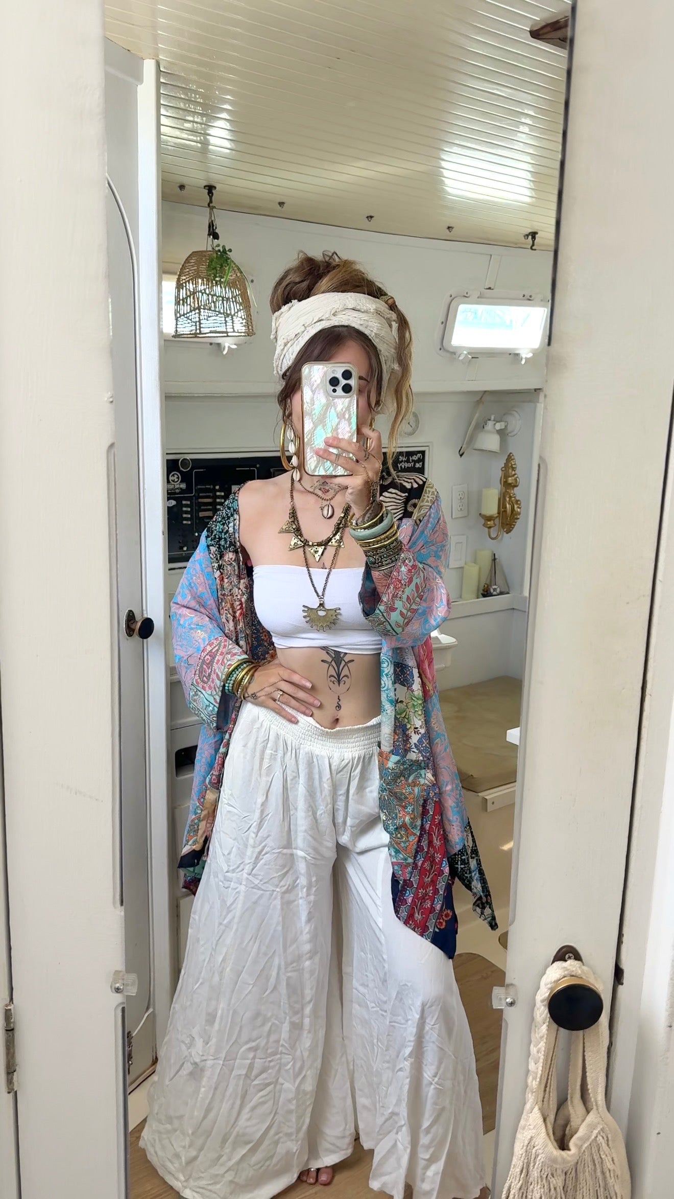 Oyster Pearl • Flowy Pants