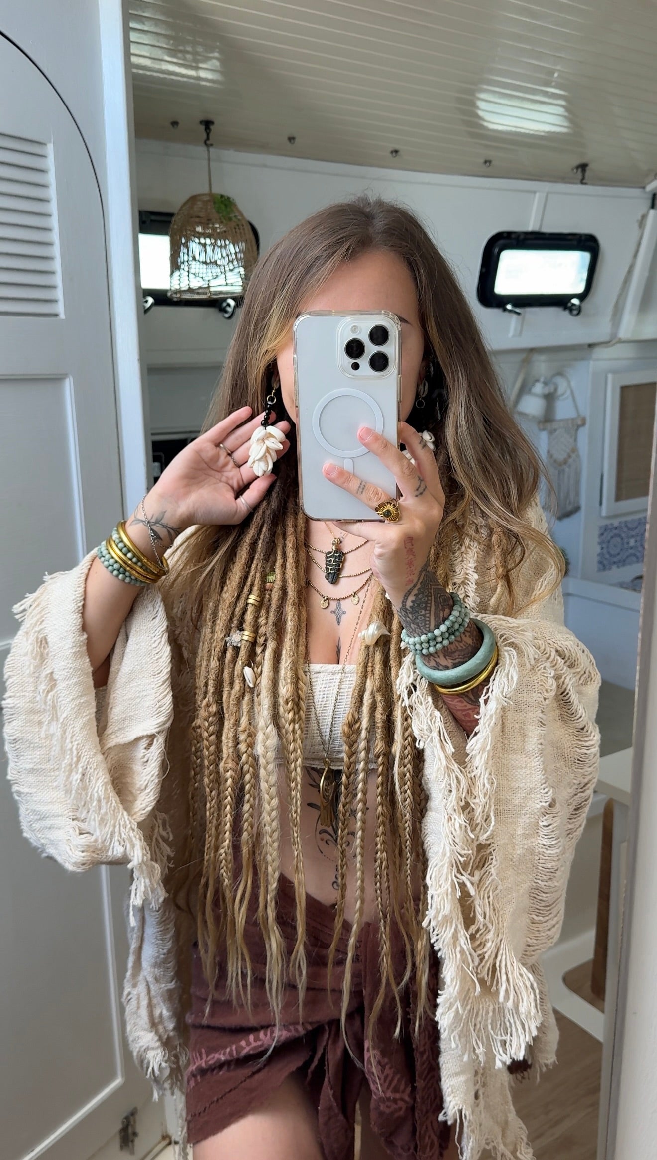 Cowrie Secrets • Shell Dangles