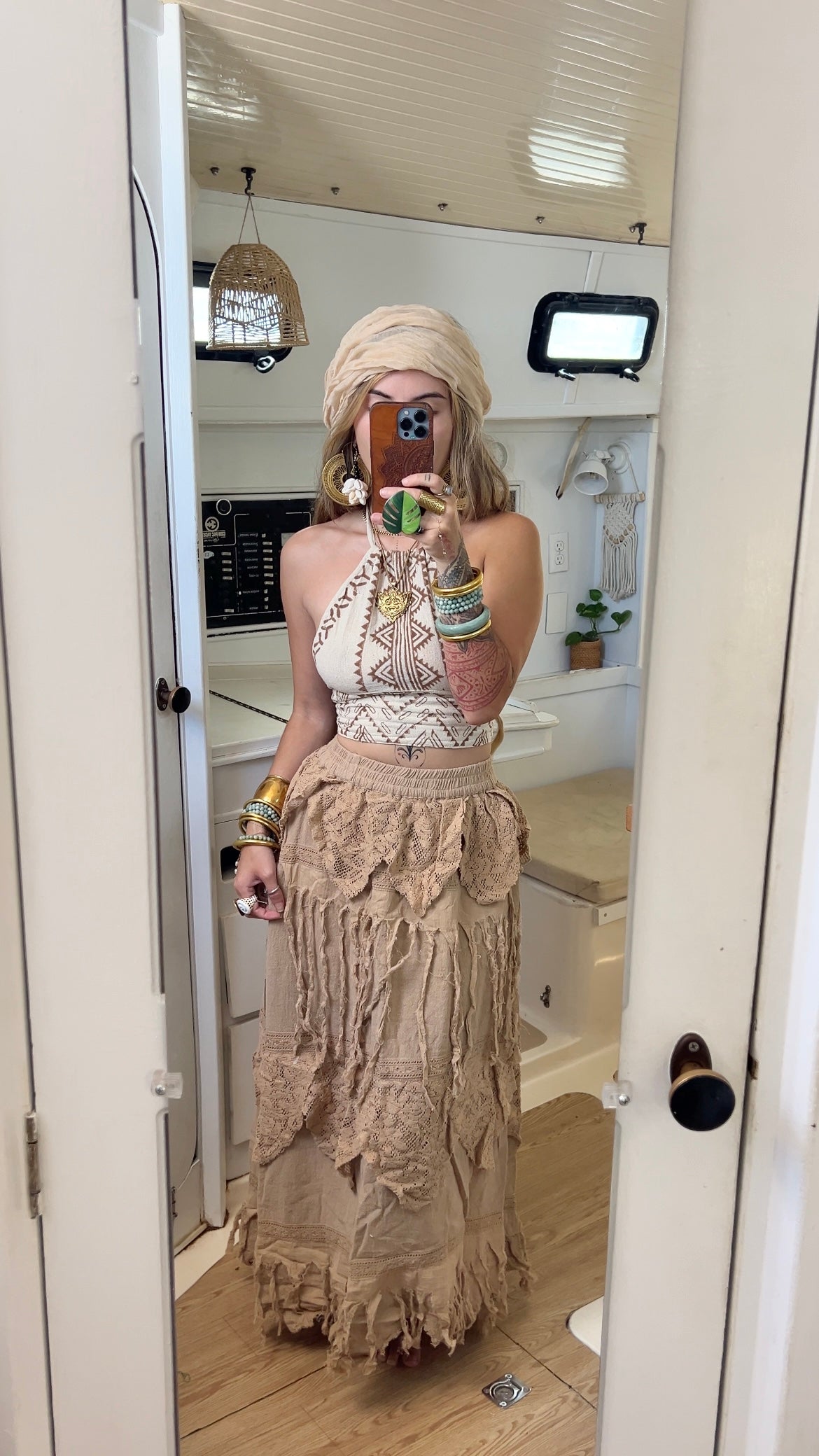 Cherry Blossom • Sacred Wear Fringe Skirt