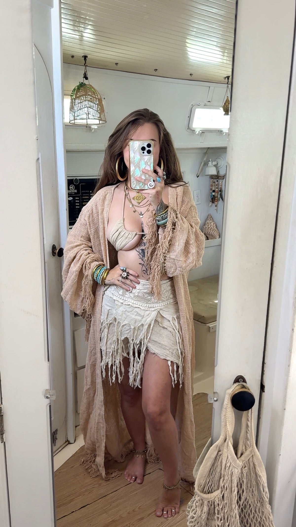 Ghost Ship • Sacred Wear Wrap Skirt