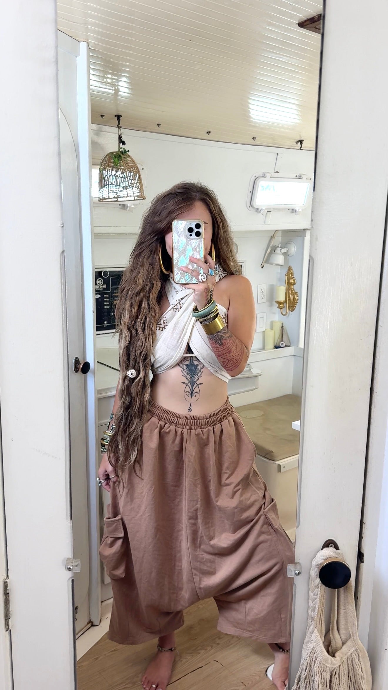 Bait House • Sacred Wear Wrap Top Cream