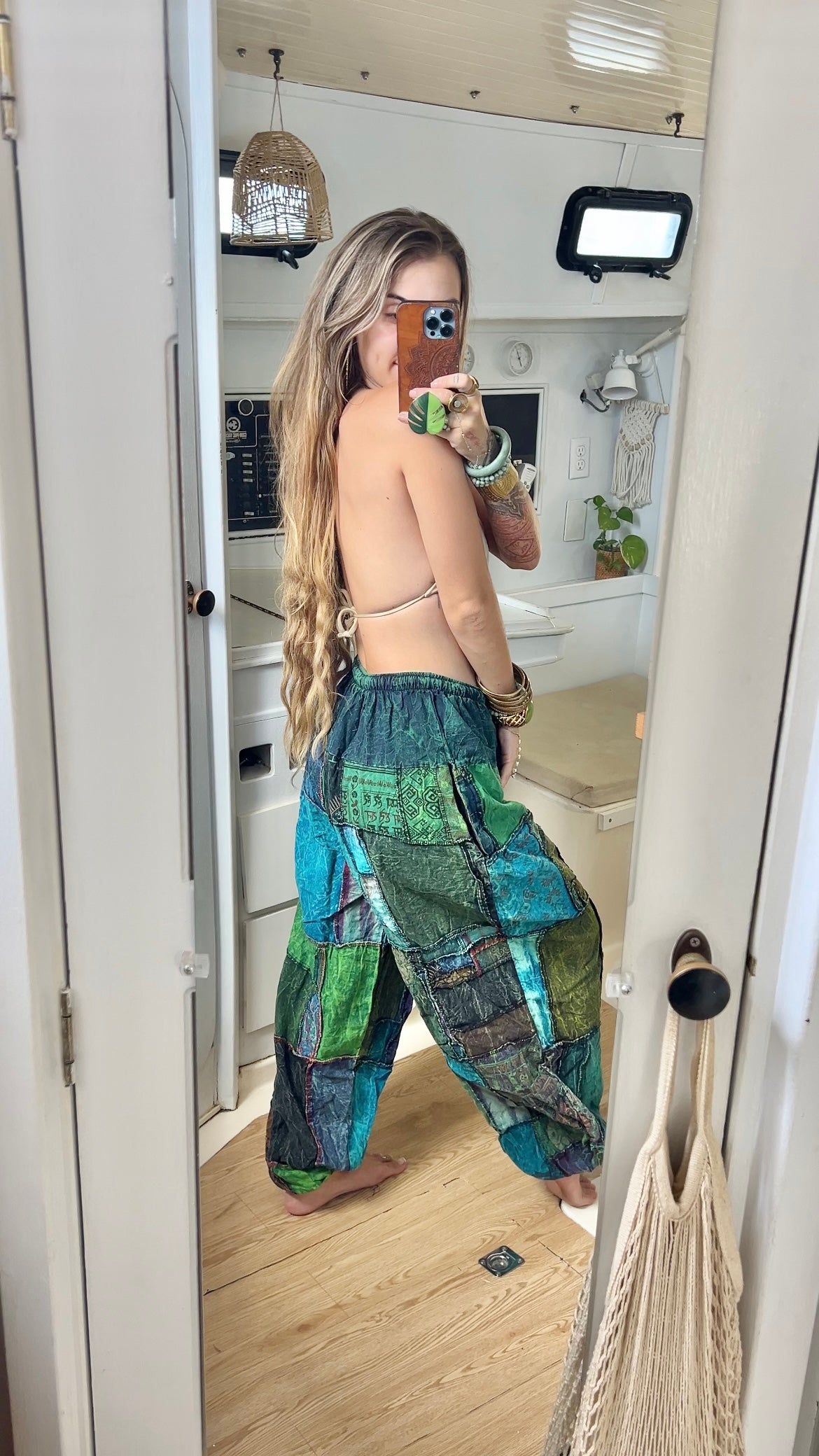 Ocean Water • Patchwork Joggers