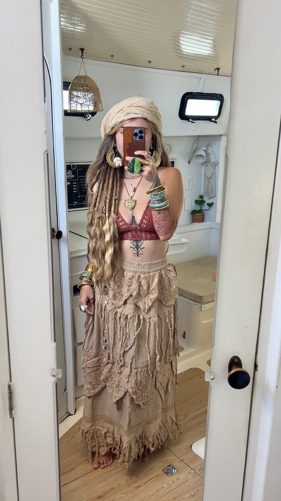 Cherry Blossom • Sacred Wear Fringe Skirt