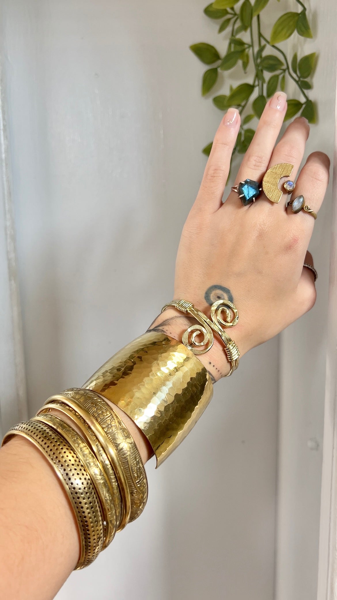 In the Balance • Gold Spiral Cuff