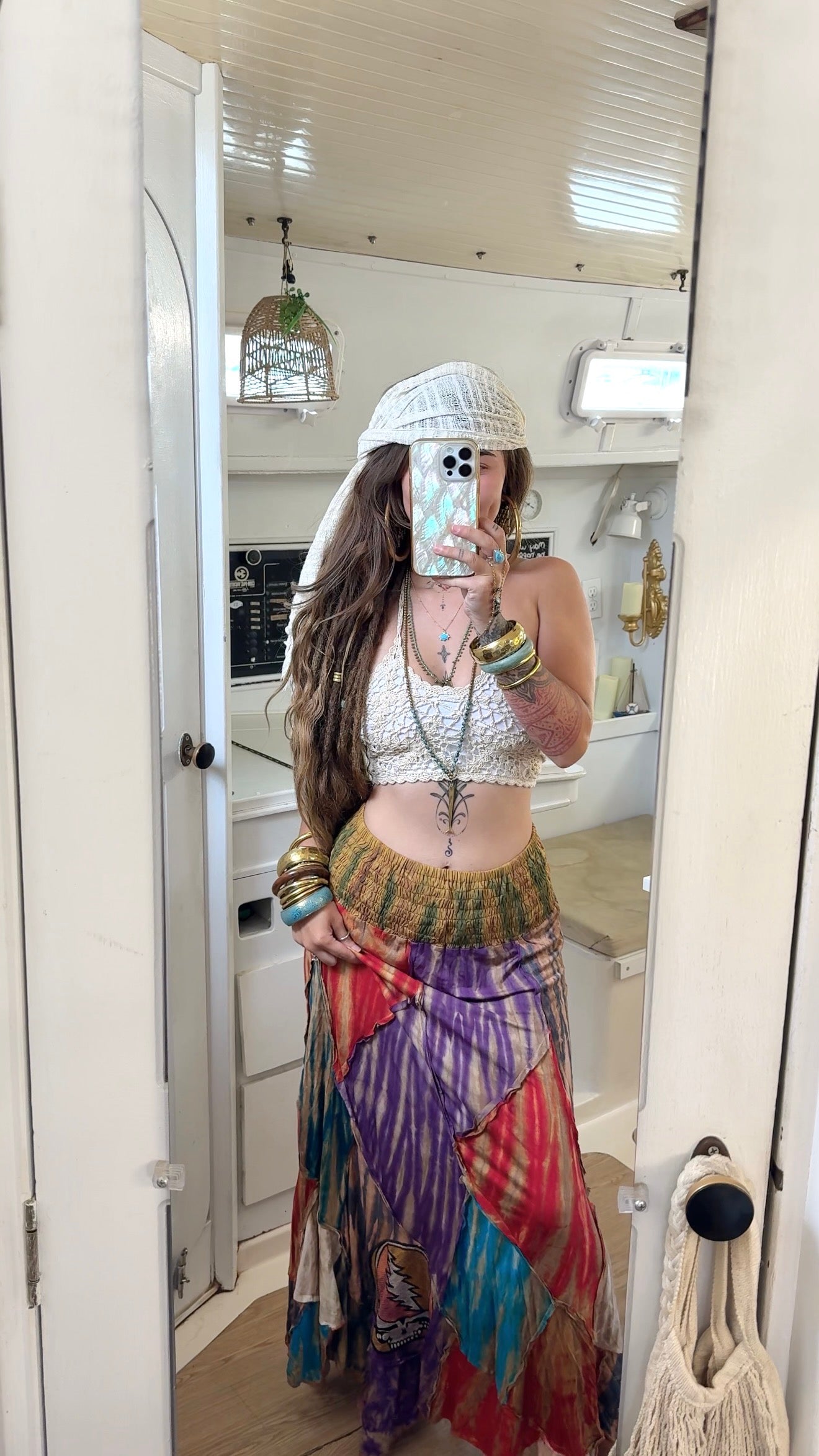 Grateful Dead • Tiedye Skirt Colorful