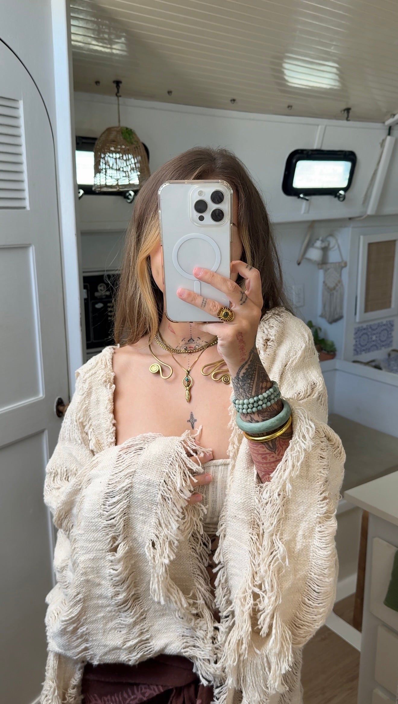 Cosmic Womb • Intuitively Chosen Brass Pendant