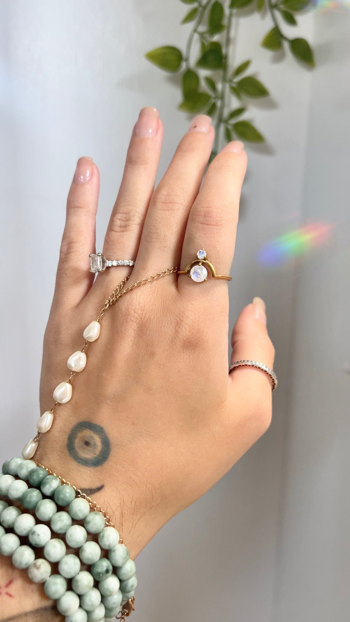 Crown Jewel • Moonstone Ring